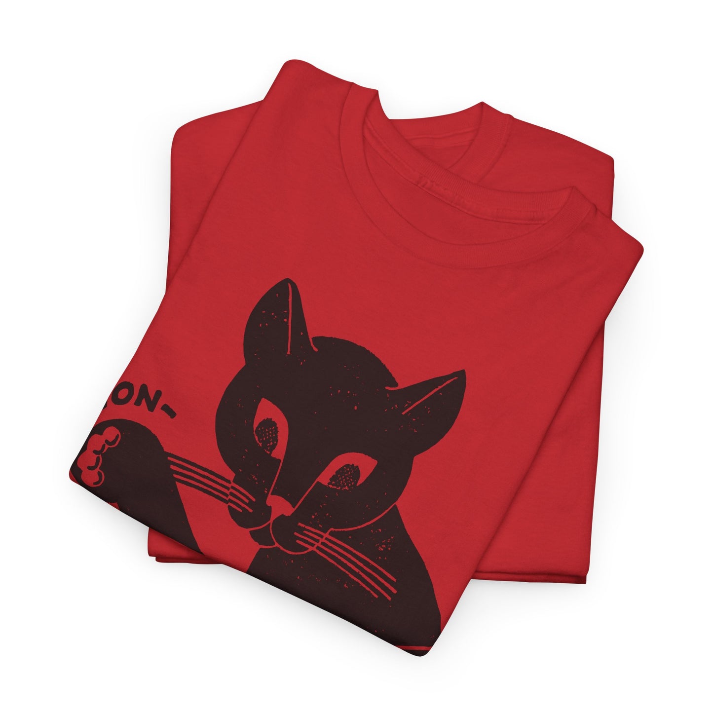 1940s cat's paw rubber heels and soles shoe company logo reproduction tshirt