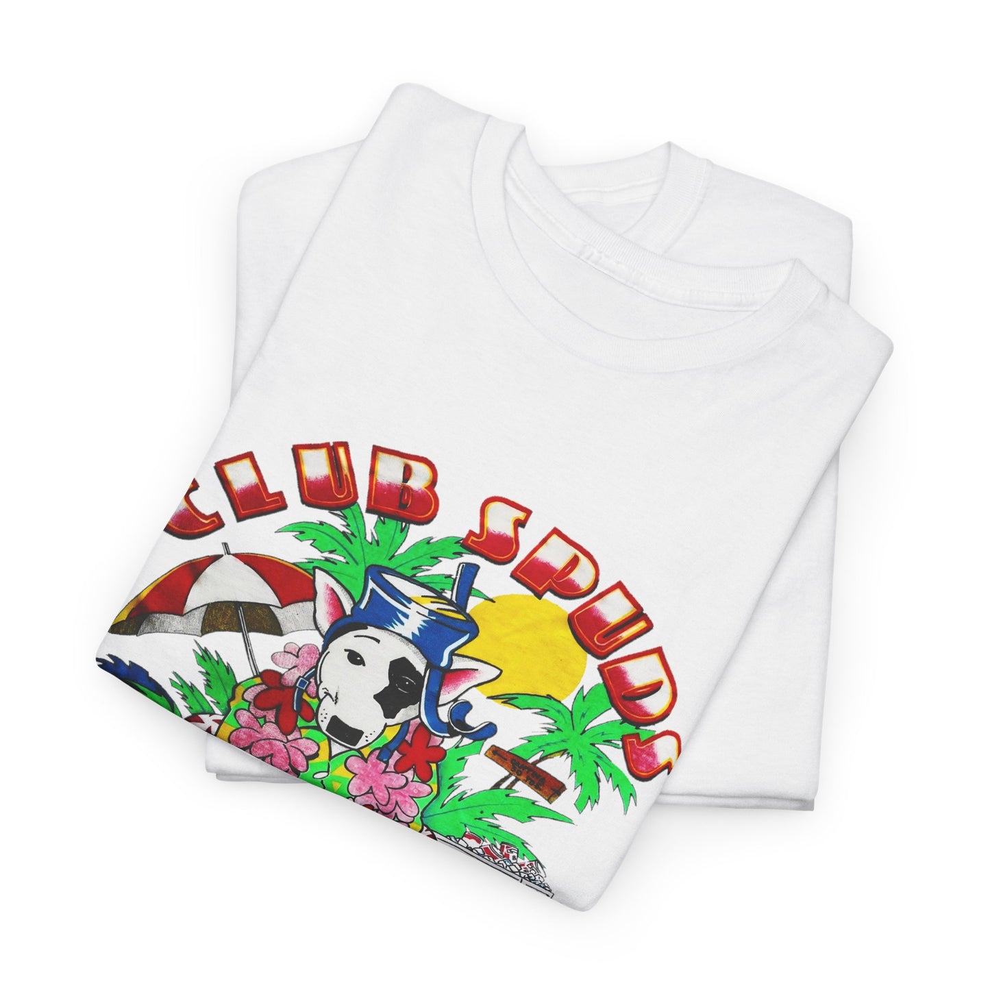 club spuds bud light vintage graphic reproduction tshirt