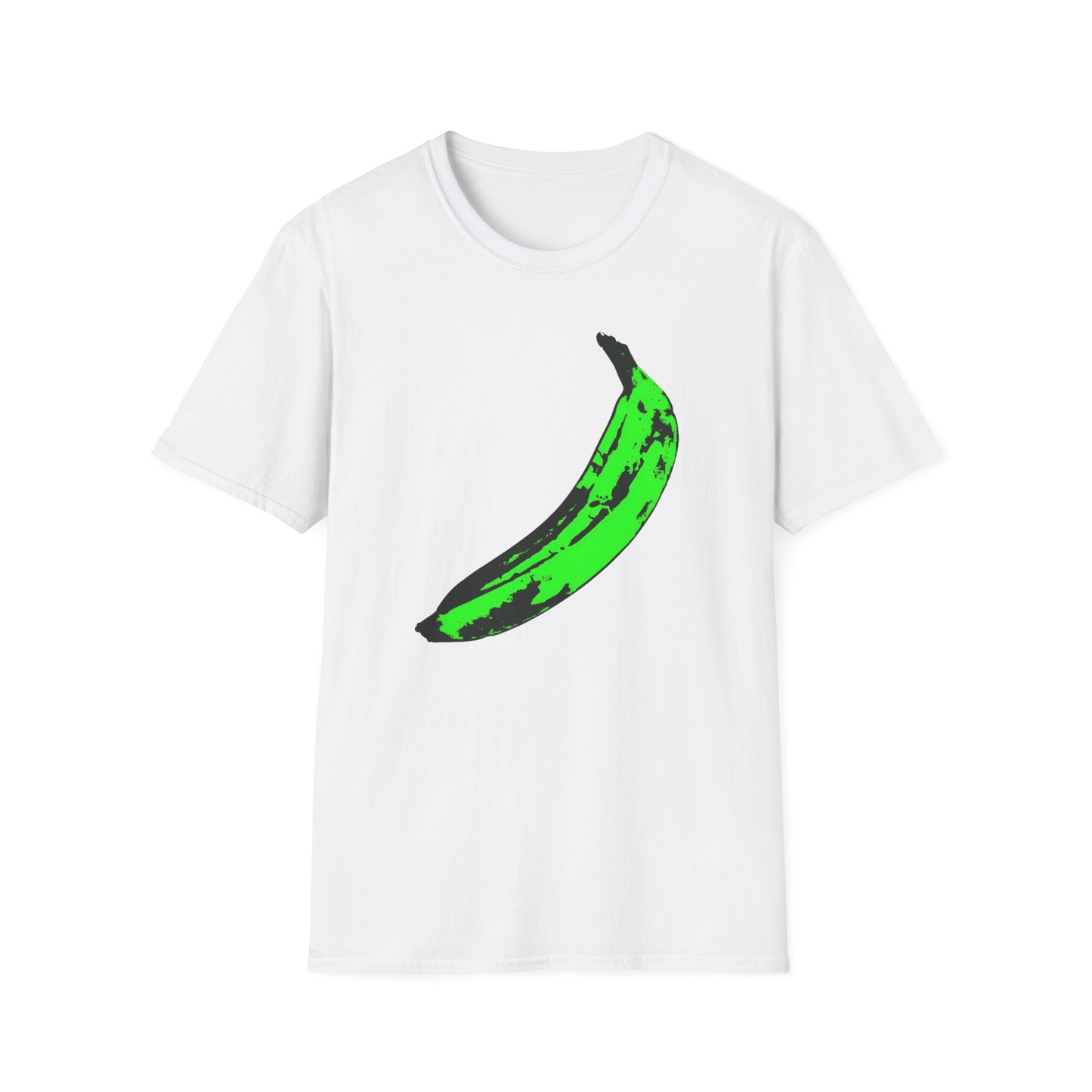 andy warhol's velvet underground and nico banana in green tshirt