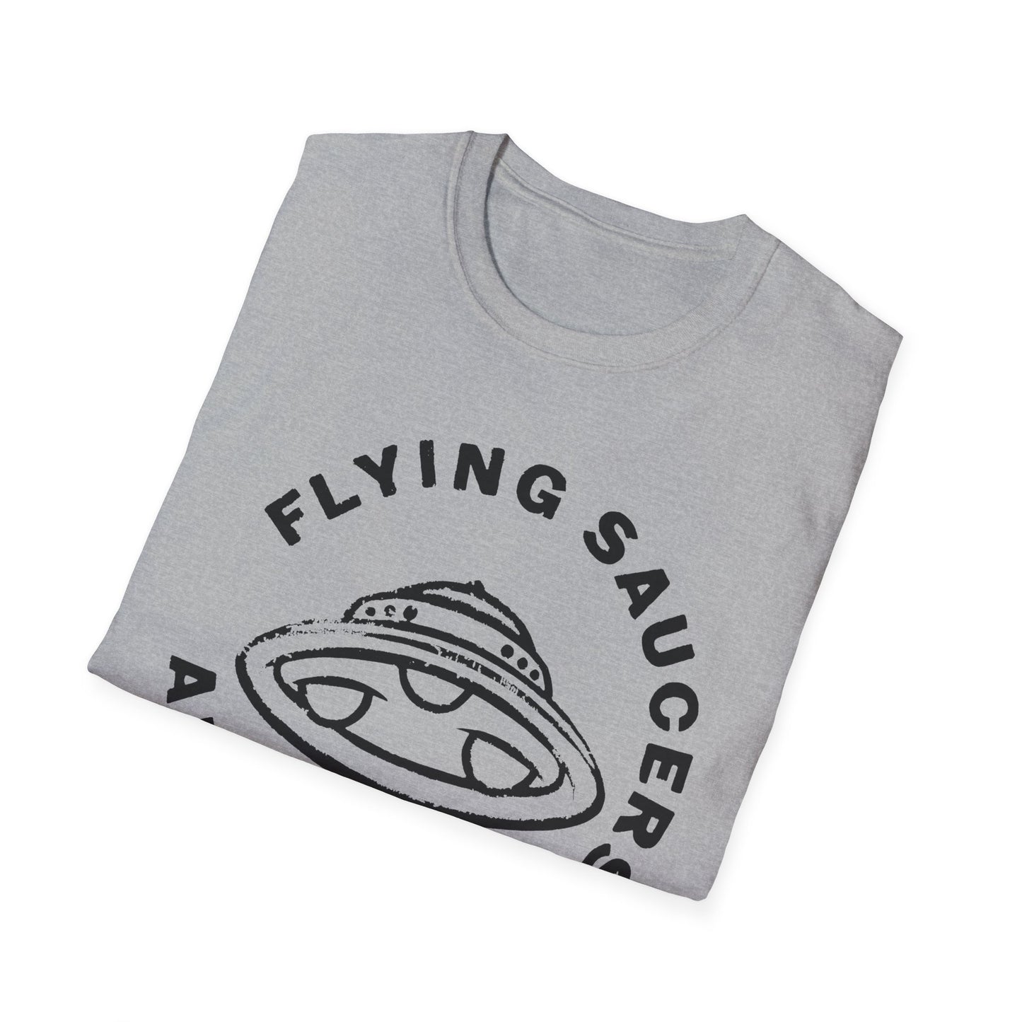 flying saucers are real! vintage style image tshirt