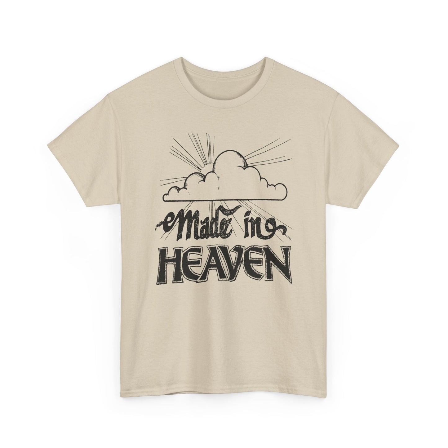 vintage graphic made in heaven reproduction tshirt