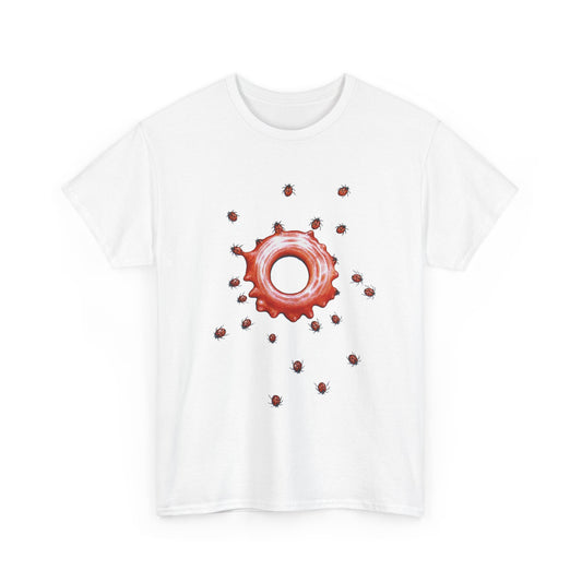 1981 encyclopedia of an imaginary world codex seraphinianus lady bug tshirt