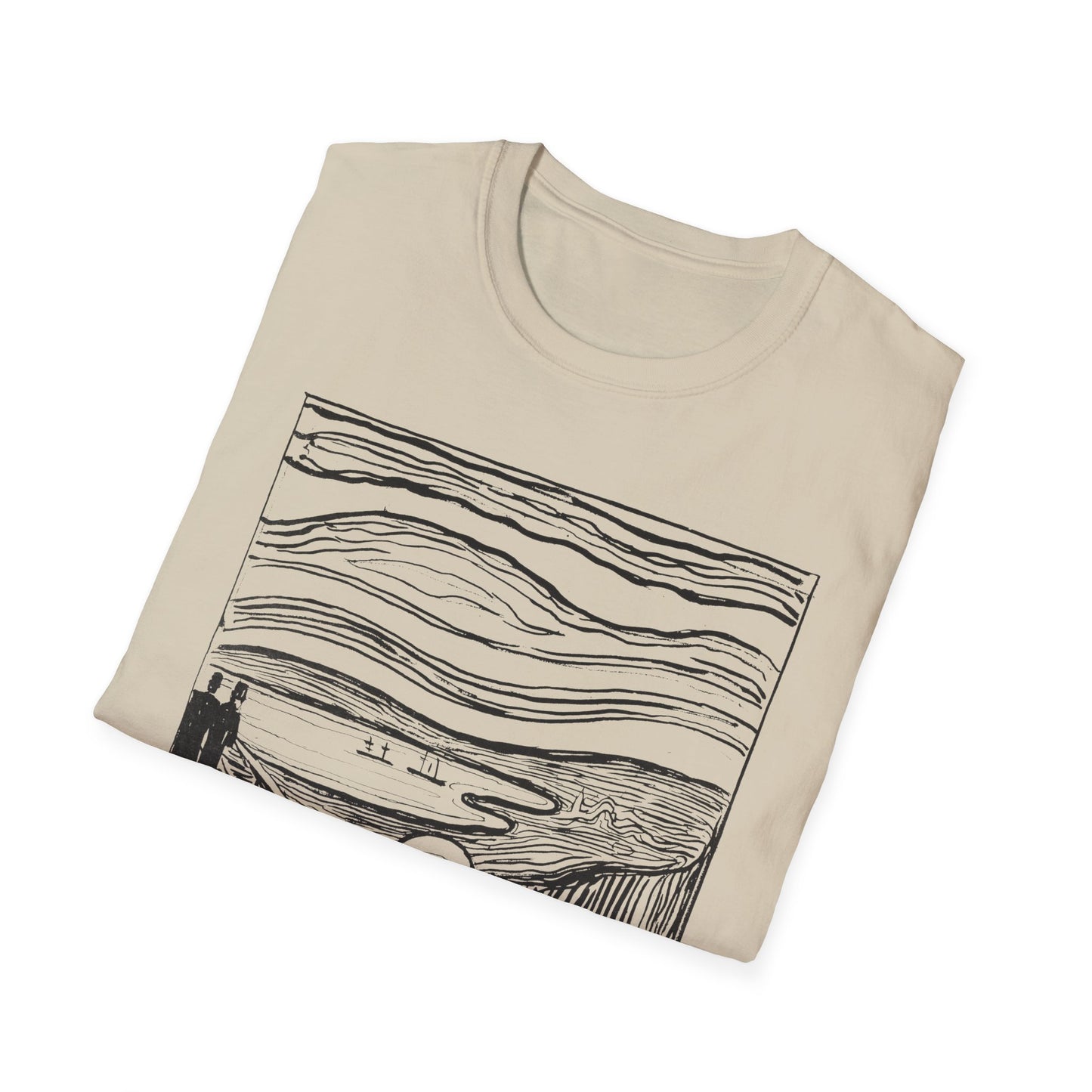 1895 lithography print of the scream by edvard munch tshirt