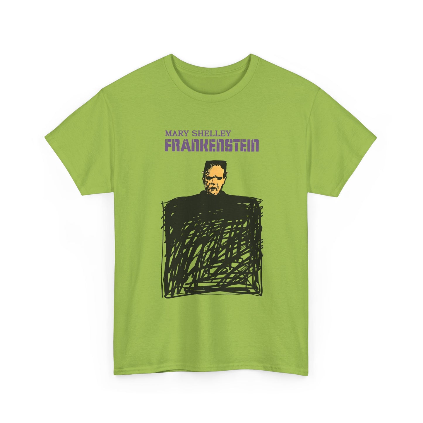 1970s italian book cover for mary shelley's 1818 gothic novel frankstein tshirt