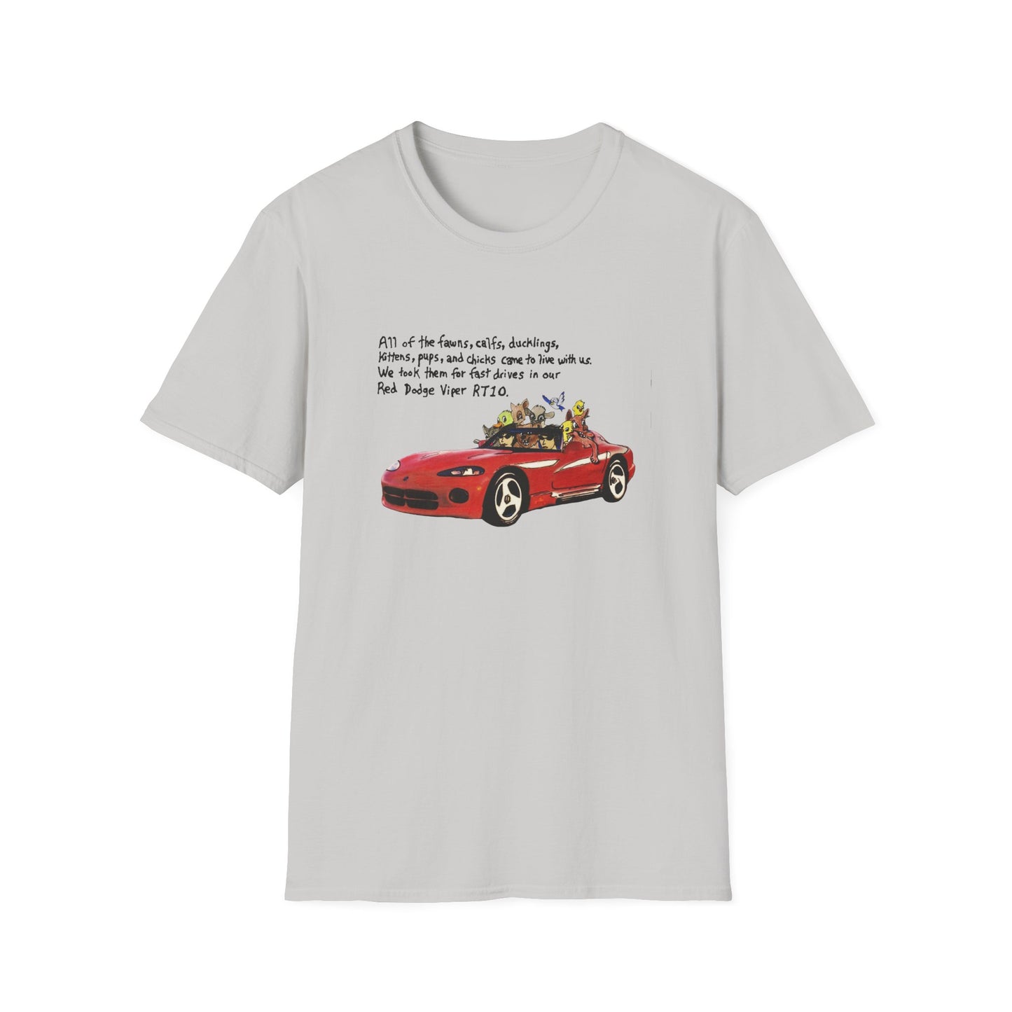 dodge viper rt10 original drawing tshirt