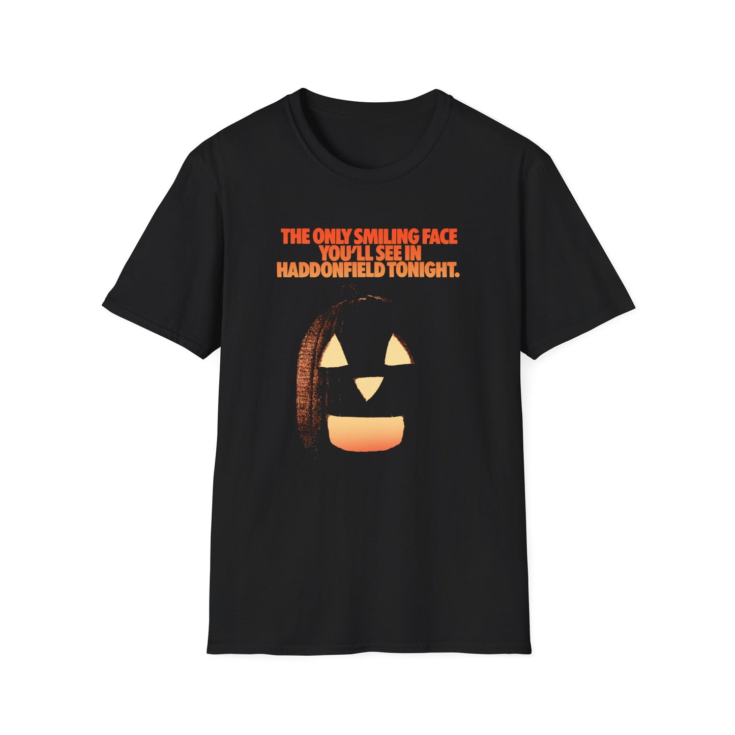 halloween 1978 tv guide ad art the only smiling face you'll see in haddonfield tonight tshirt