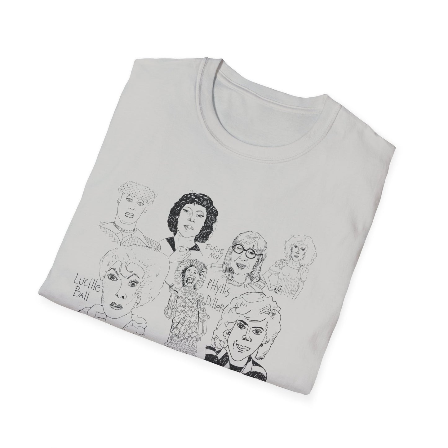 original drawing women of comedy collage tshirt
