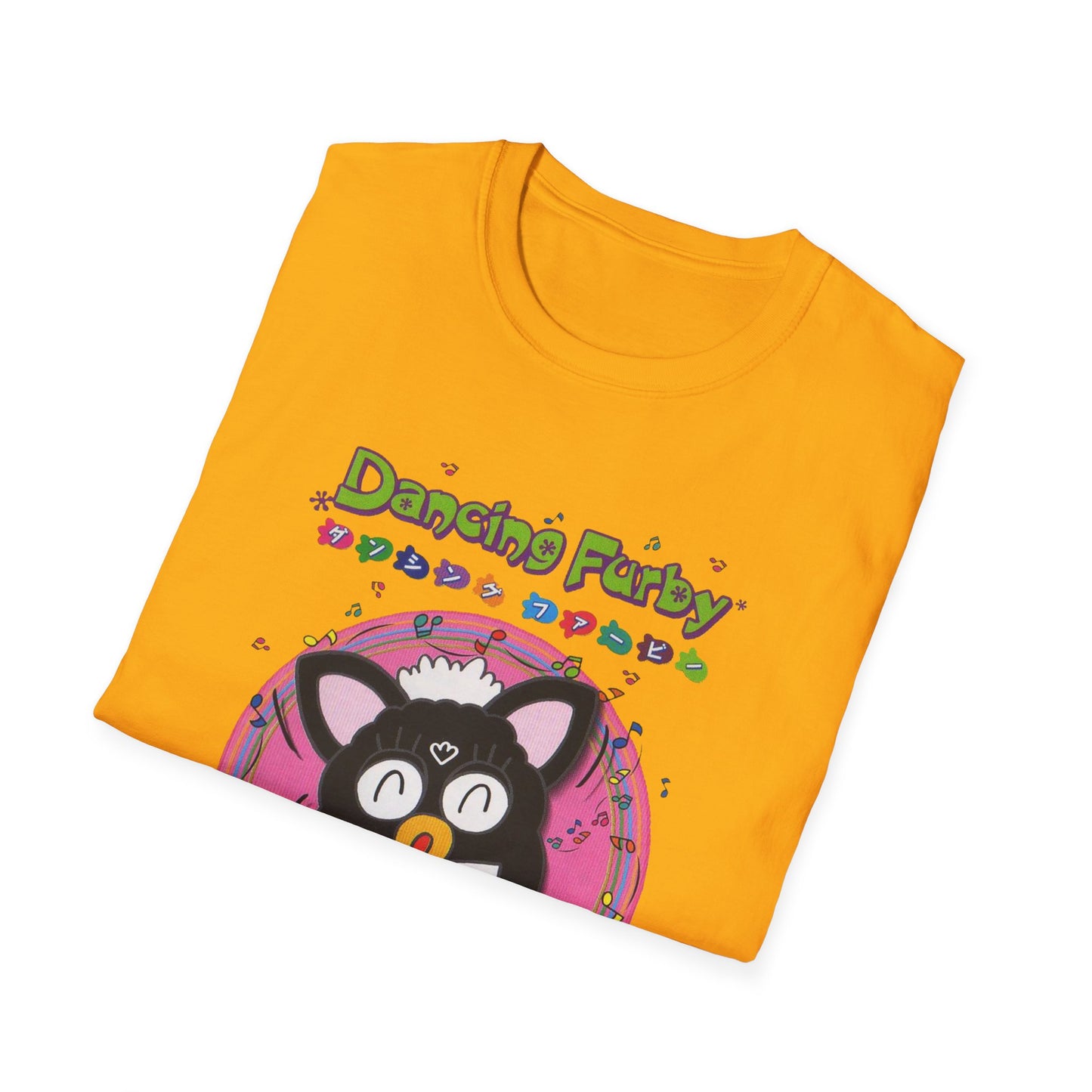 1999 dancing furby japanese video game poster tshirt