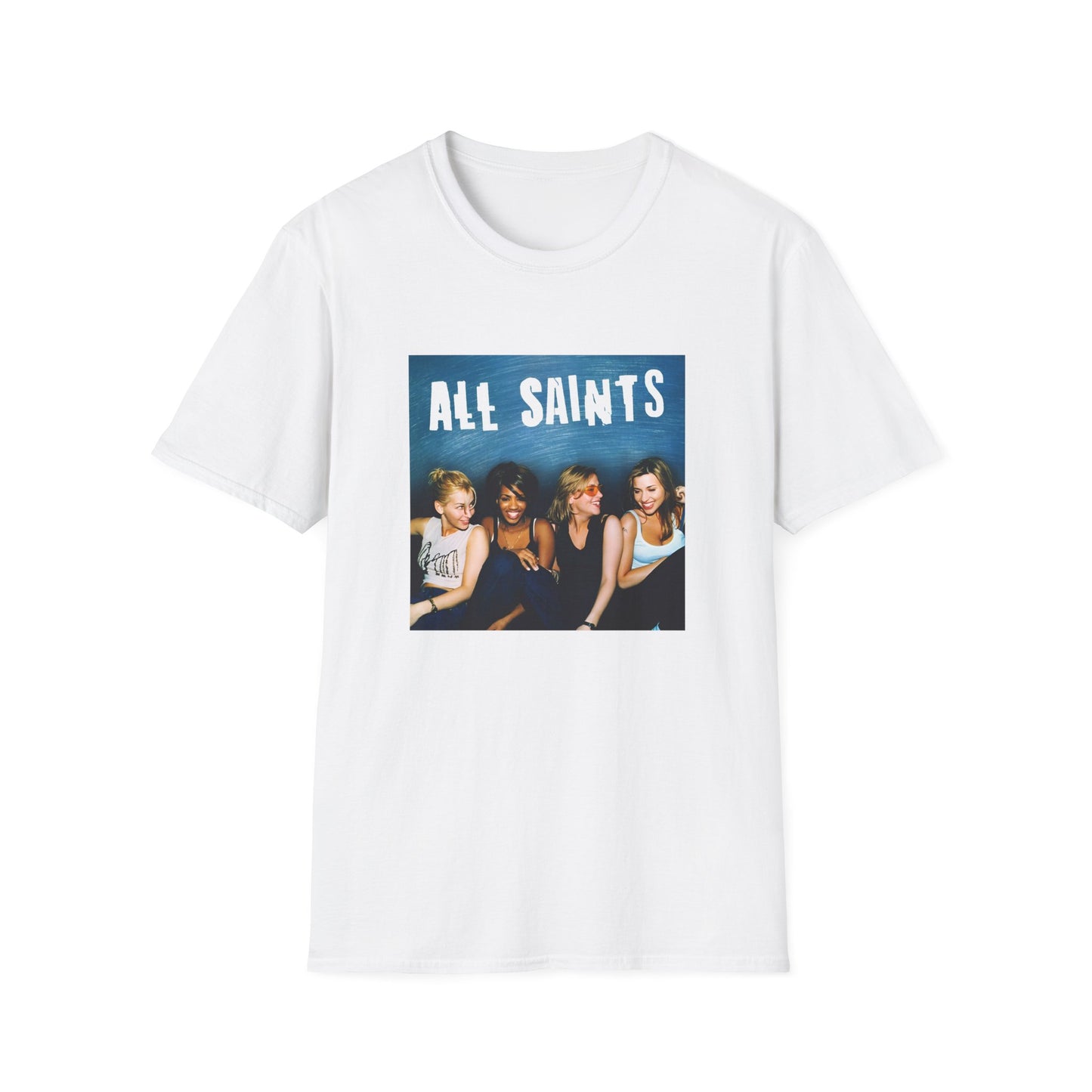 all saints on a couch on a tshirt
