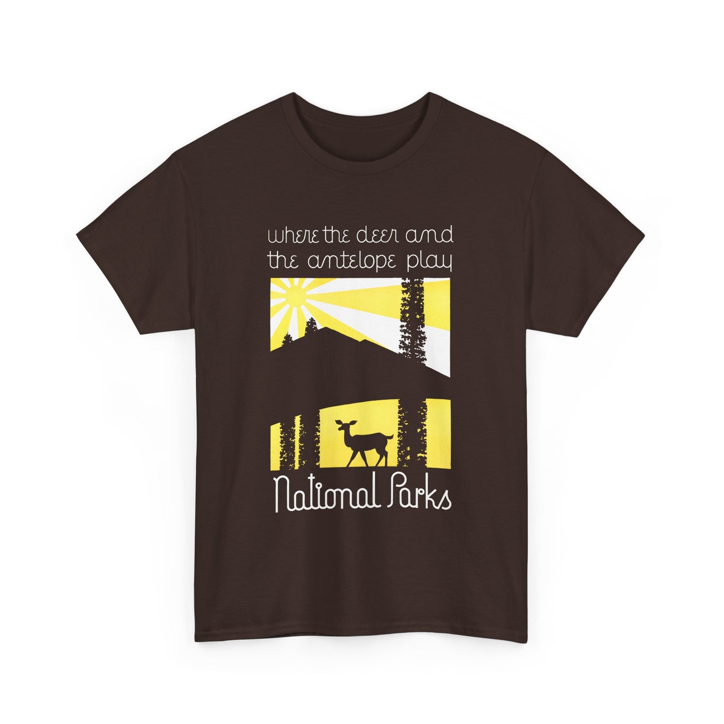 american vintage national parks poster reproduction tshirt