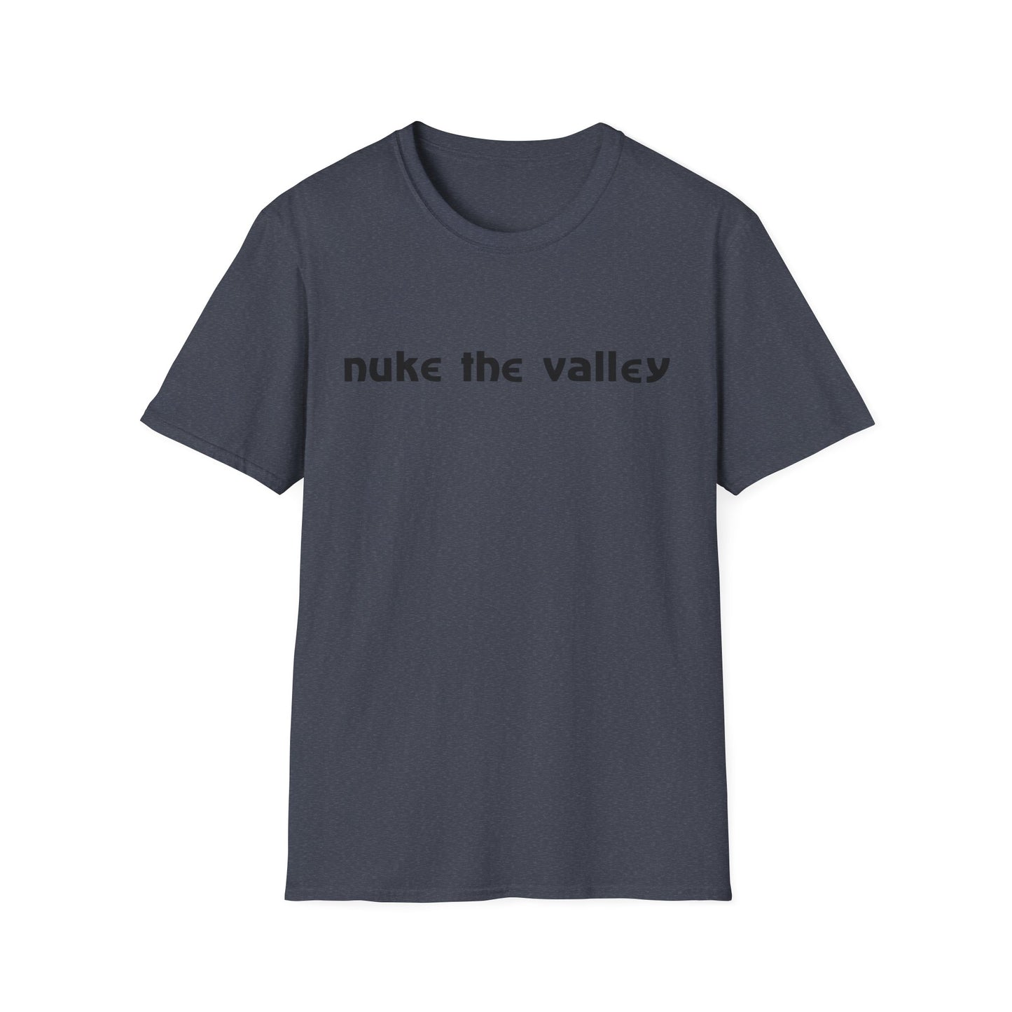 80s slogan "nuke the valley" tshirt