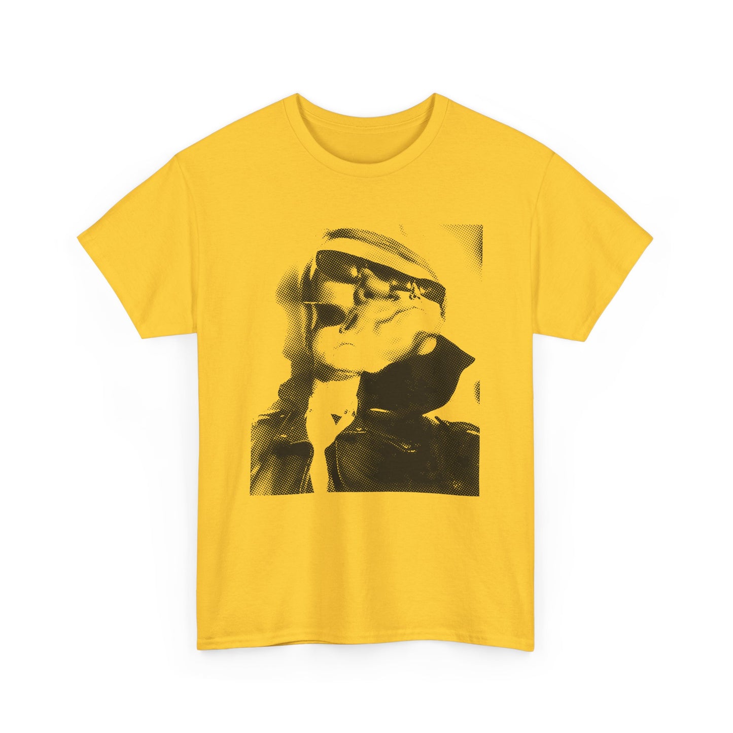 1965 weegee distortion photo of andy warhol reproduction edit tshirt