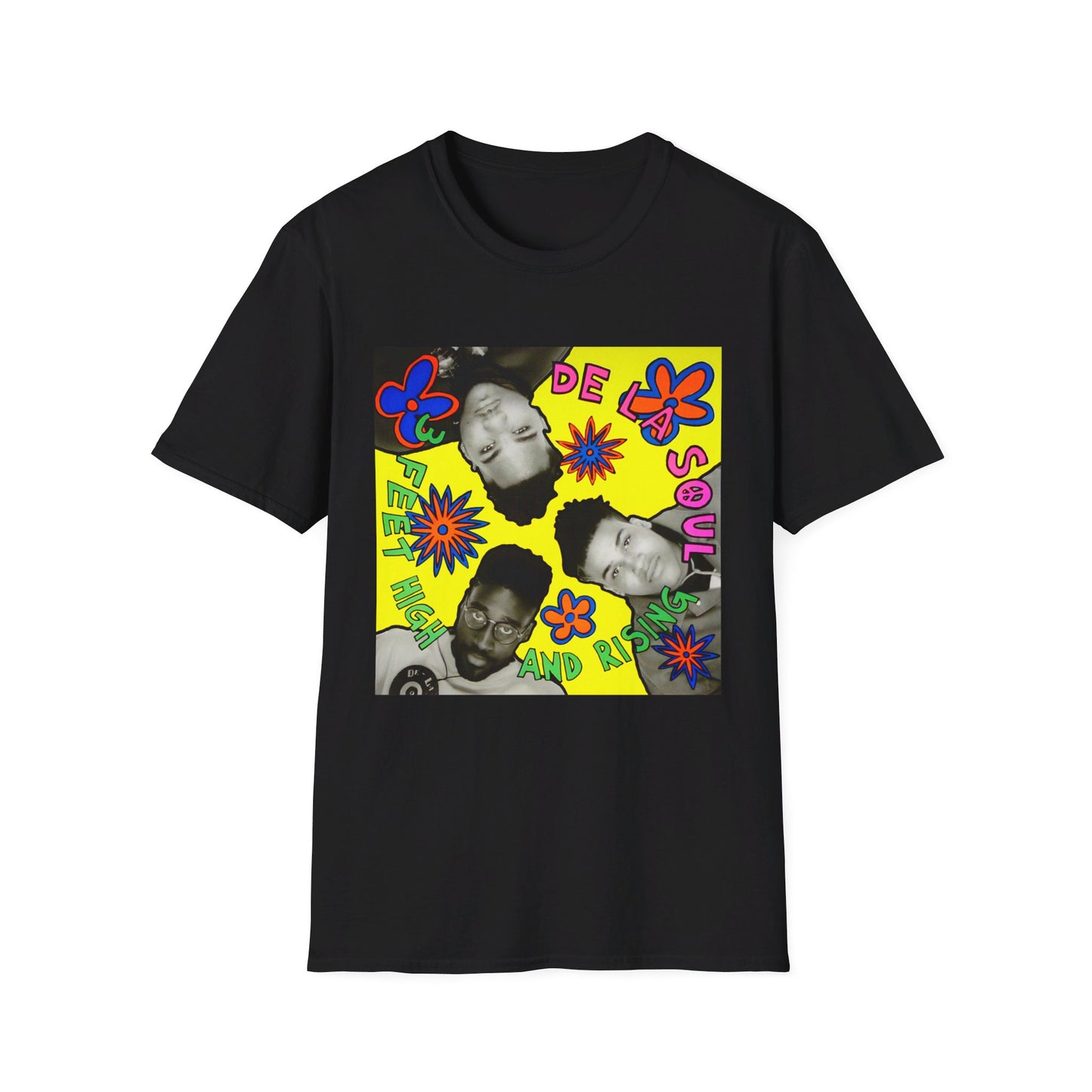 de la soul 1989 3 feet high and rising album tshirt