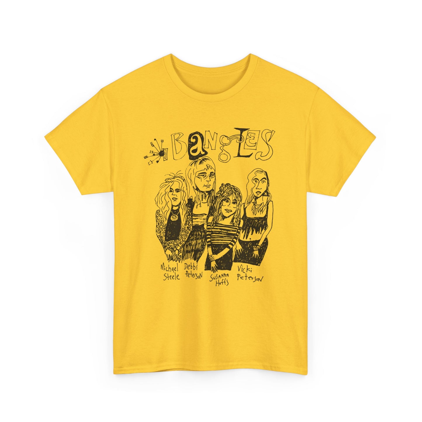 the bangles band original drawing tshirt