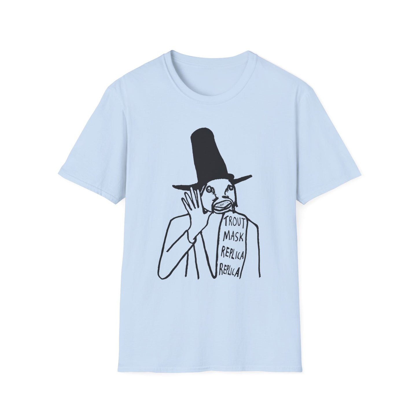 captain beefheart 1969 trout mask replica album replica original drawing tshirt