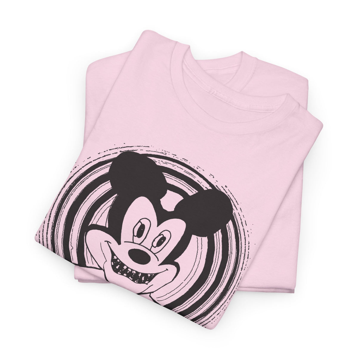 1960s british underground magazine peace sign mickey fan art edit with halo tshirt
