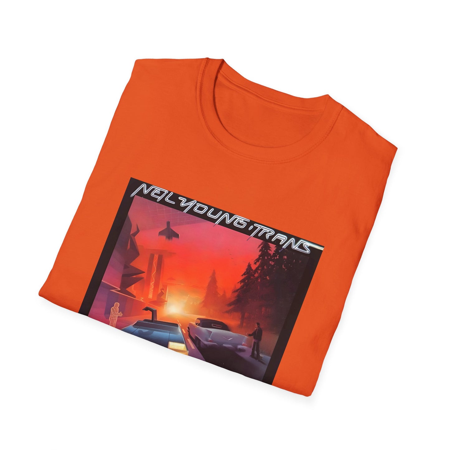 neil young 1983 trans album cover tshirt