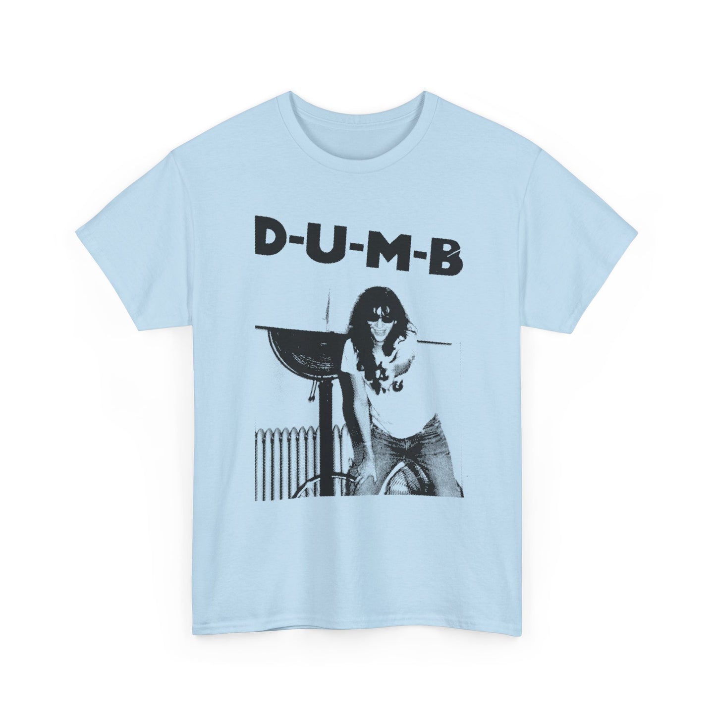 joey ramone D-U-M-B pinhead lyric photo tshirt