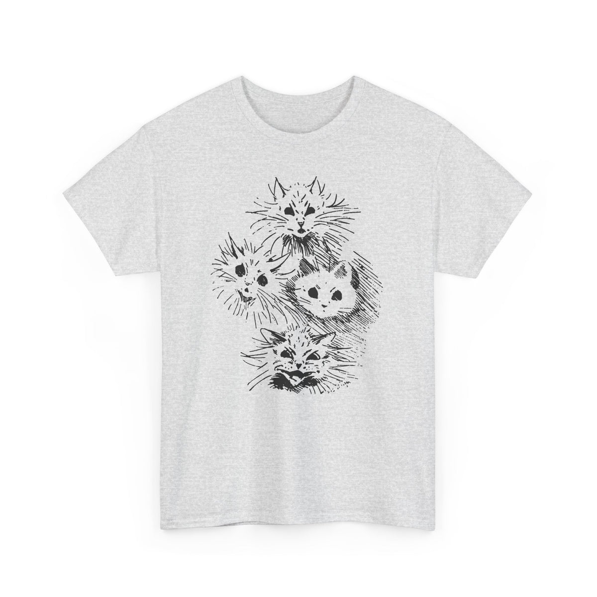 louis wain ghost cats sketch edit tshirt