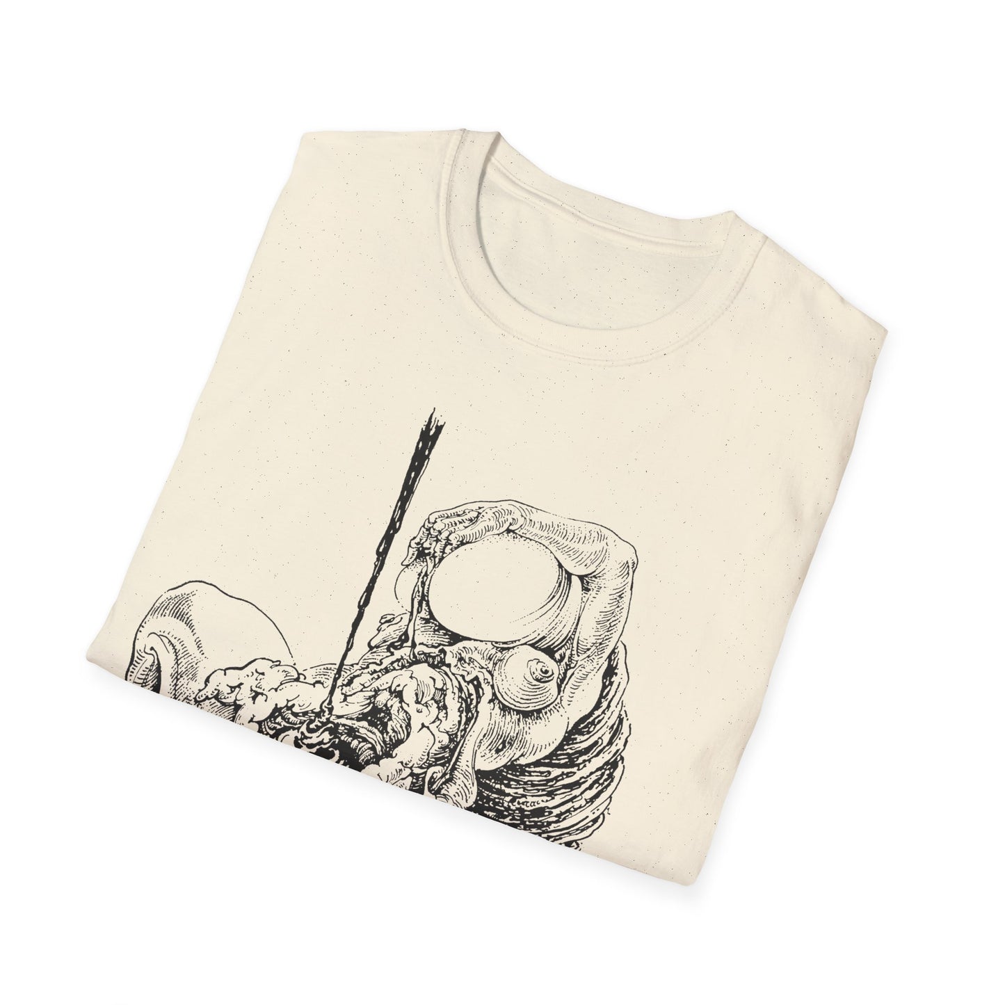 sibylle ruppert drawing from 1975 german avant garde journal tshirt