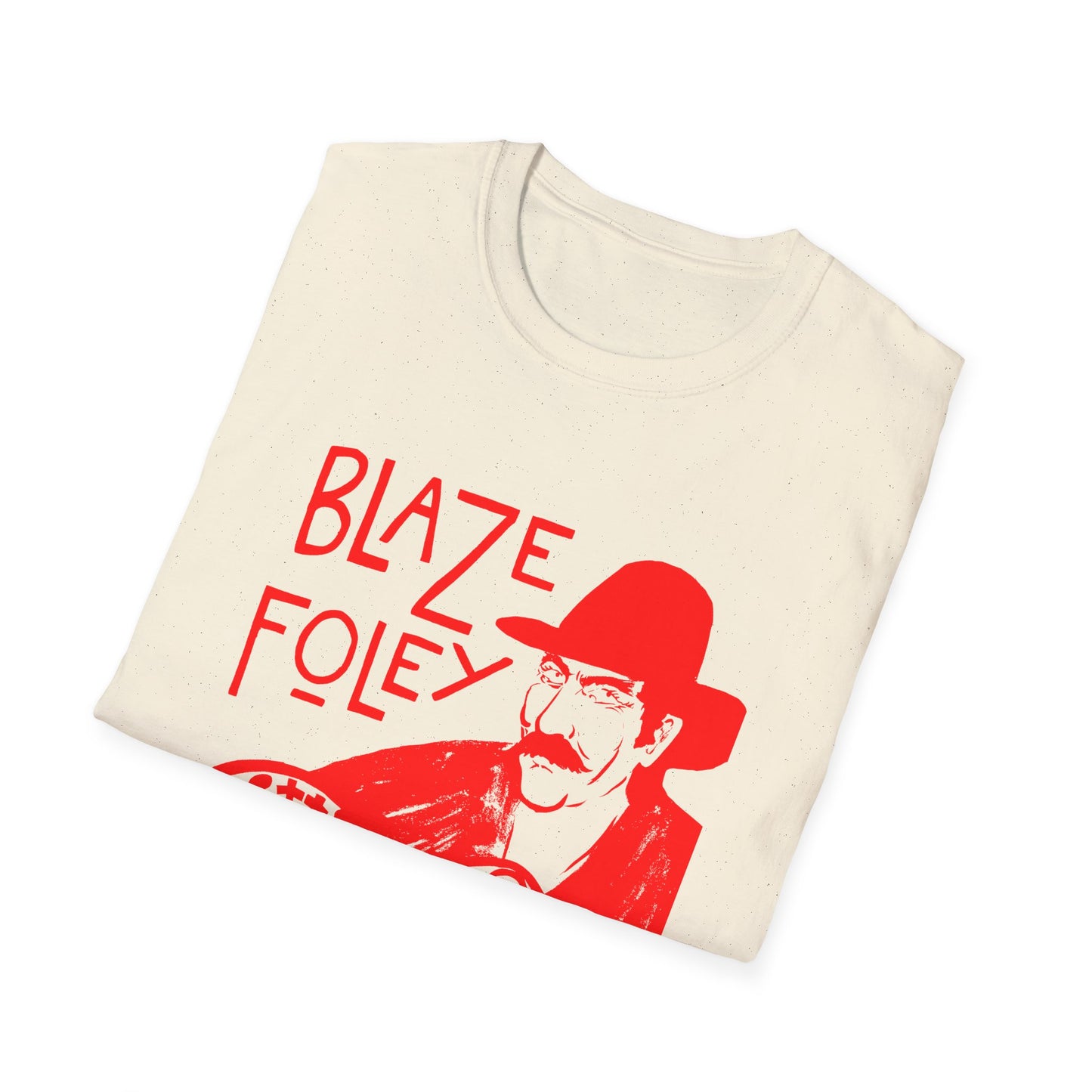 blaze foley sittin' by the road red stencil fan art tshirt