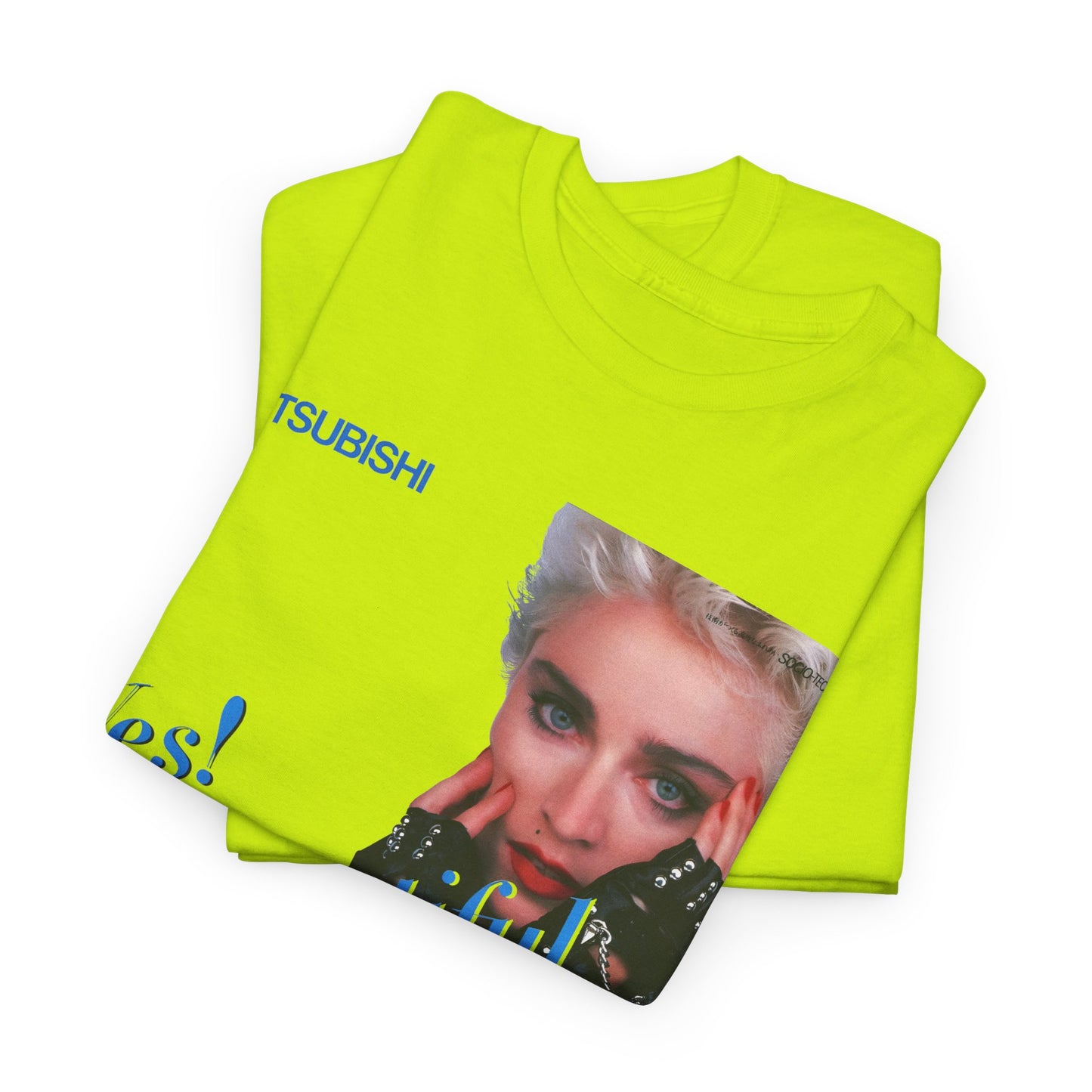 1987 japanese mitsubishi hi fi video ad with madonna reproduction tshirt