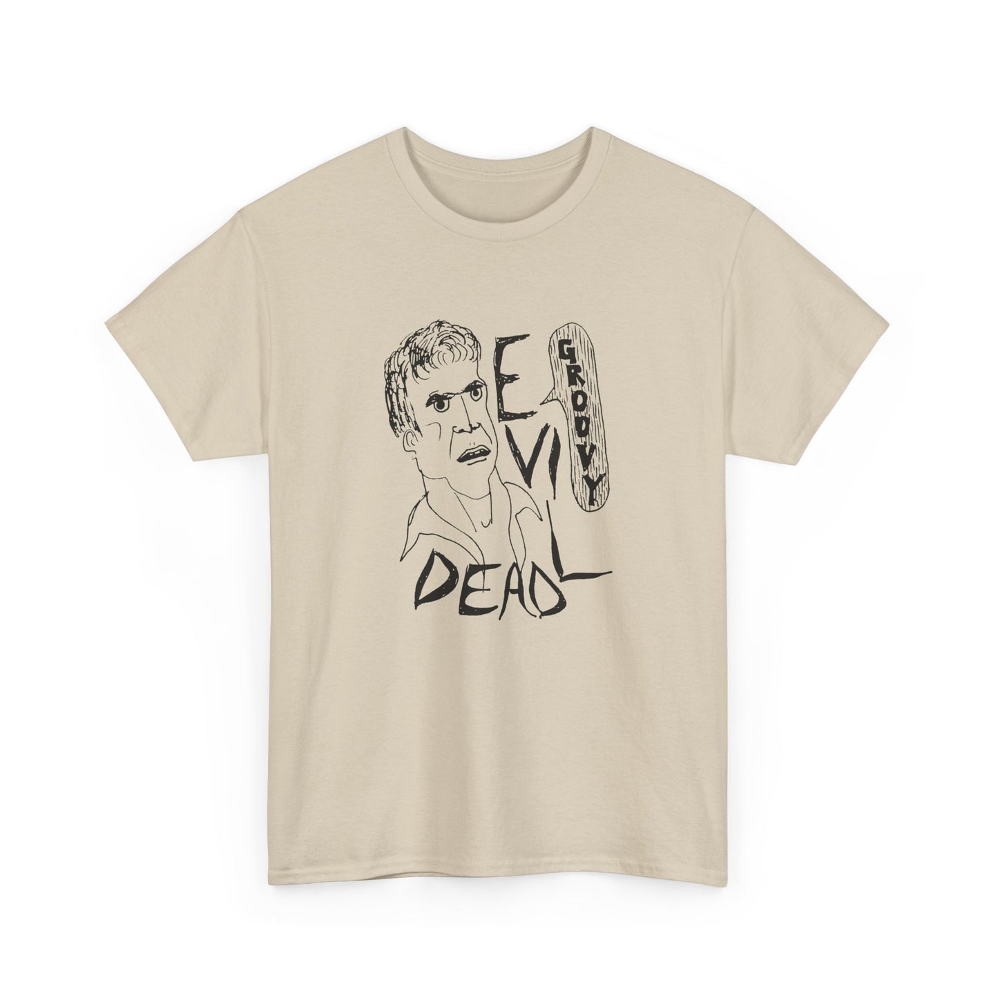 original drawing sketch ash evil dead groovy tshirt