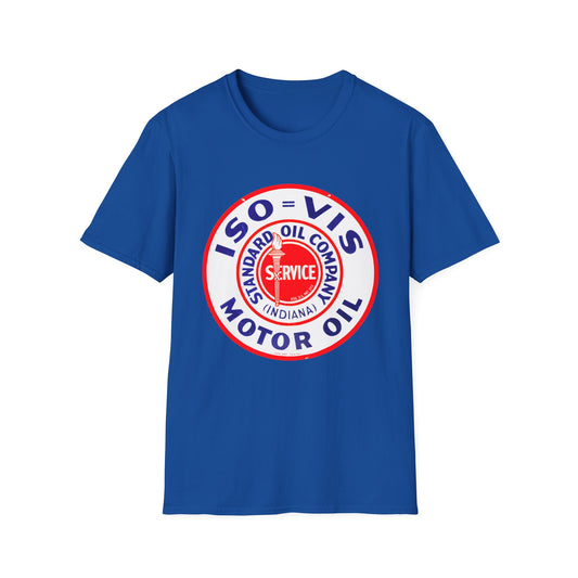 standard oil company motor oil logo tshirt