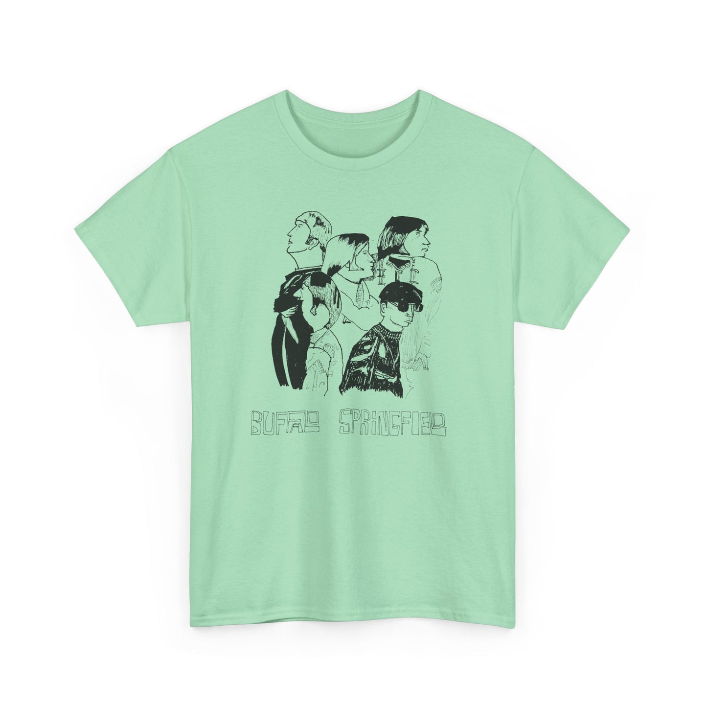 original drawing buffalo springfield fan art tshirt