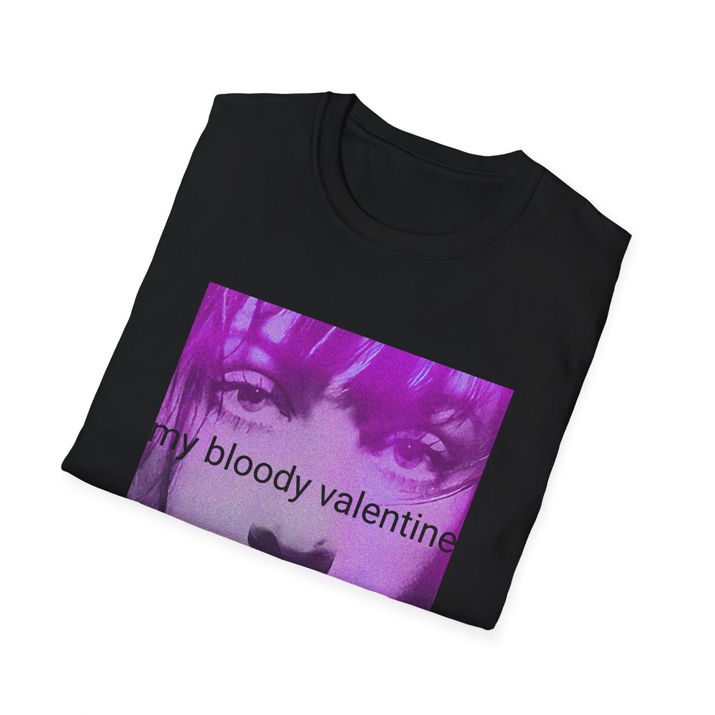 my bloody valentine belinda butcher close up in purple tshirt