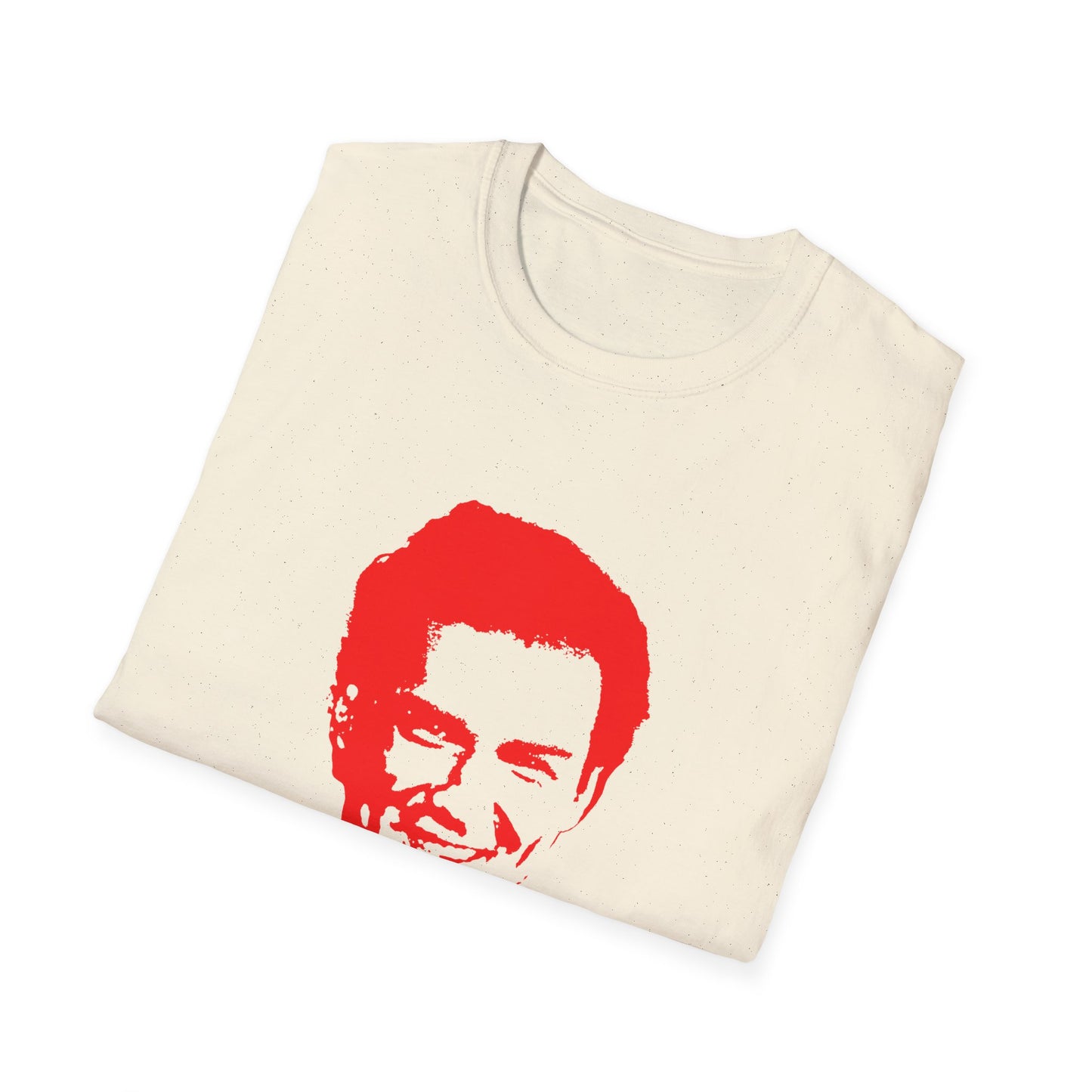 norm macdonald red stencil face tshirt