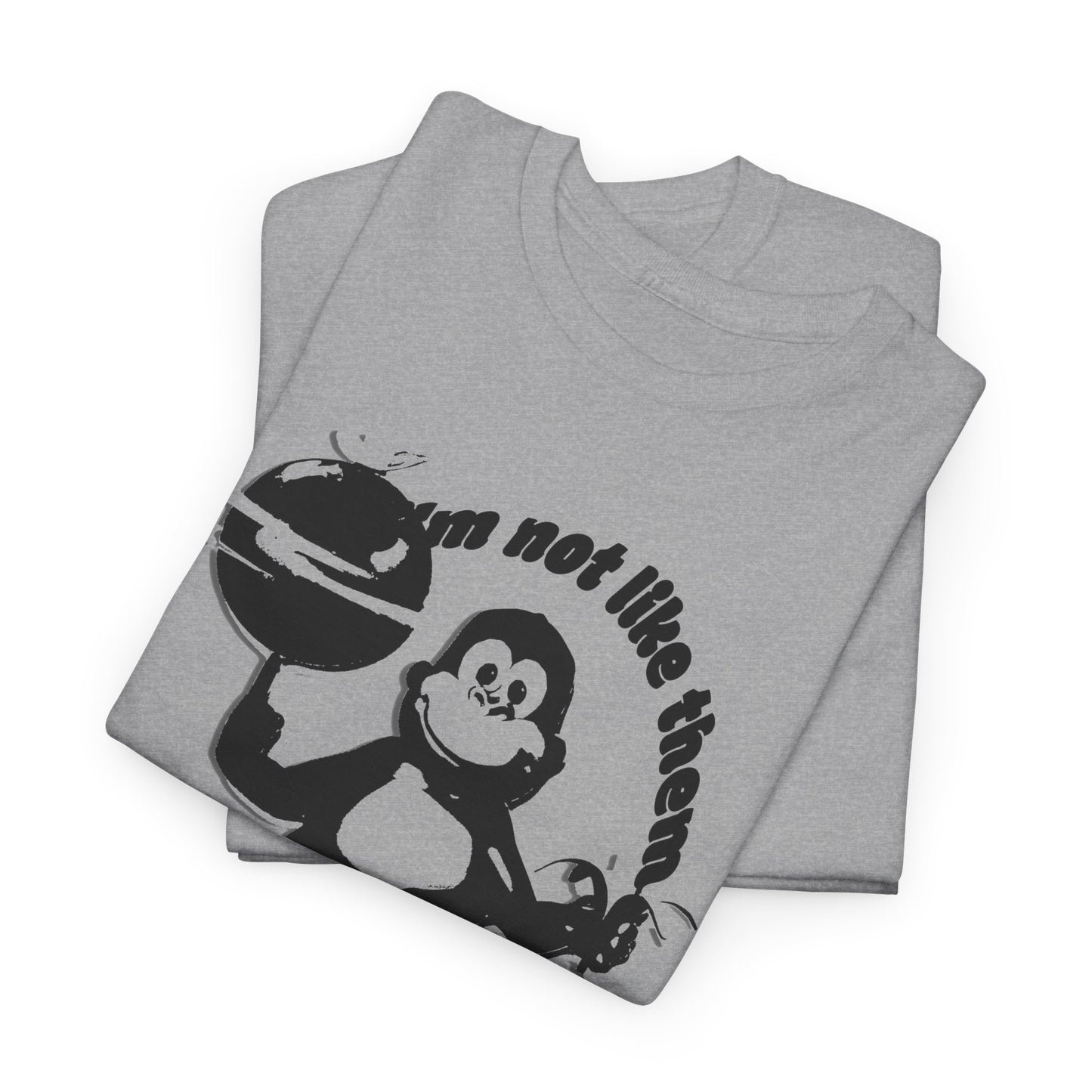 incredible graphic design bonzibuddy dumb i'm not like them but i can pretend stencil variation tshirt