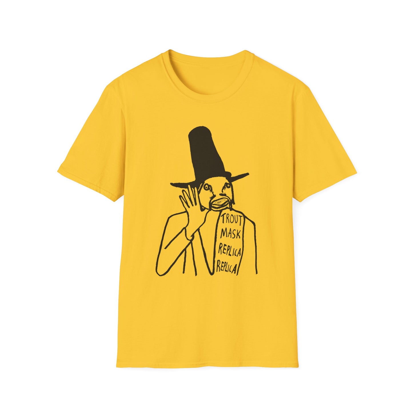 captain beefheart 1969 trout mask replica album replica original drawing tshirt