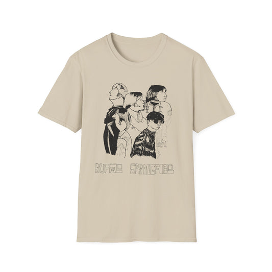 buffalo springfield original fan art drawing tshirt