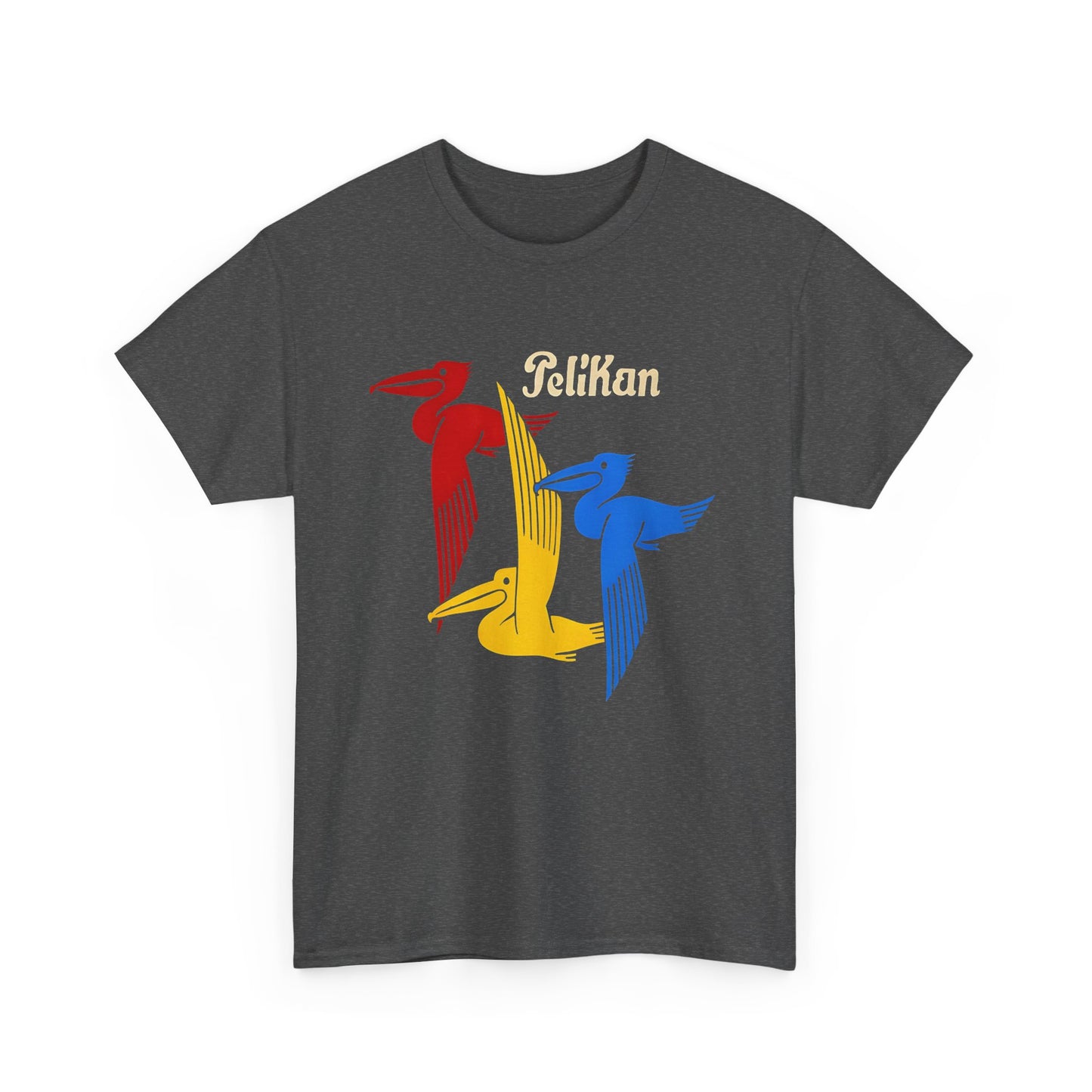 vintage pelikan international corporation logo reproduction tshirt