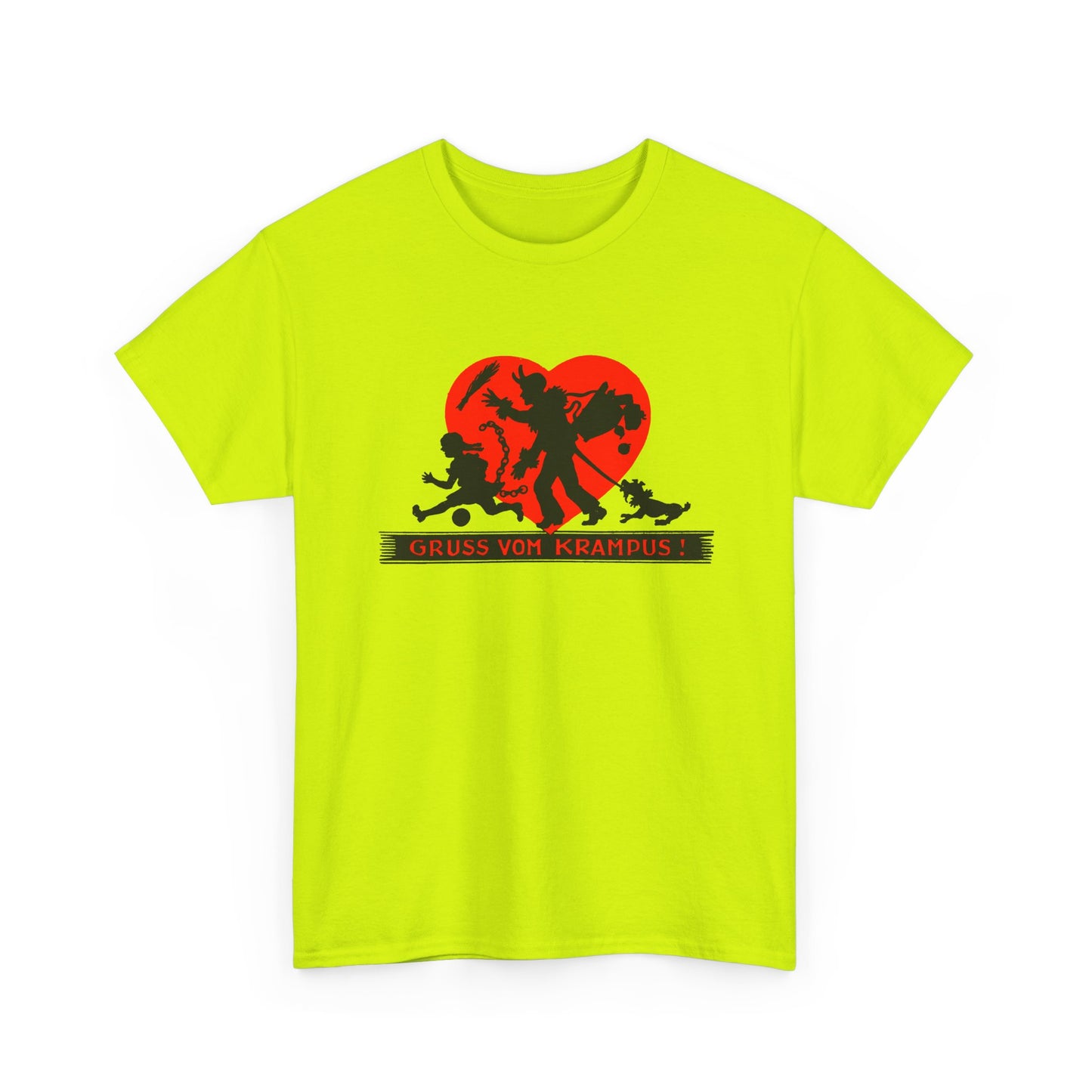 1950s austrian krampus postcard graphic tshirt