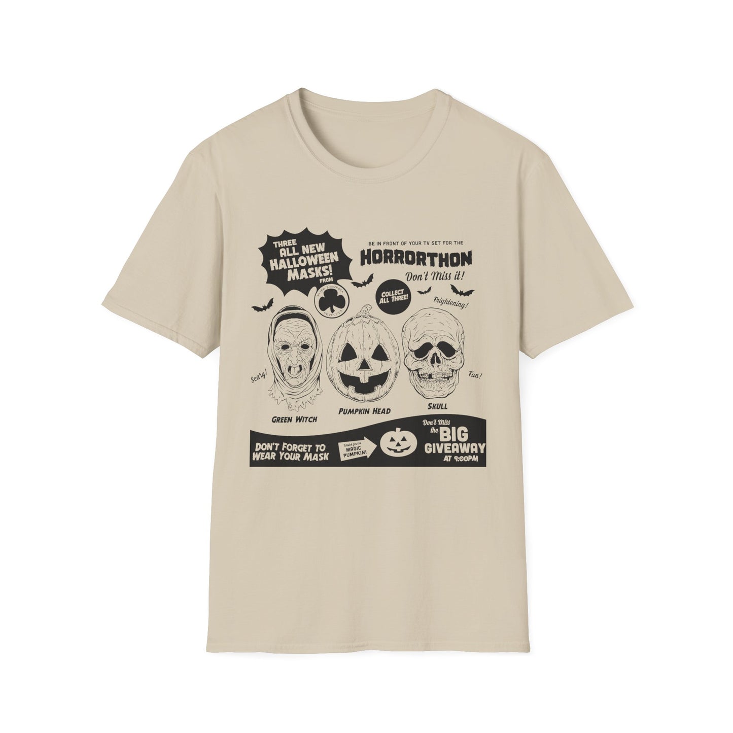 halloween 3 tv guide ad graphic 2 in black tshirt