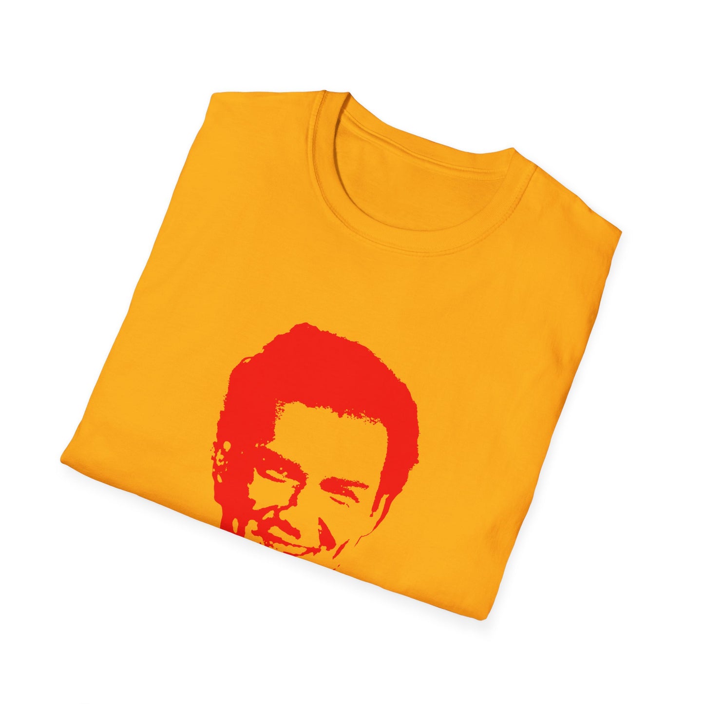 norm macdonald red stencil face tshirt