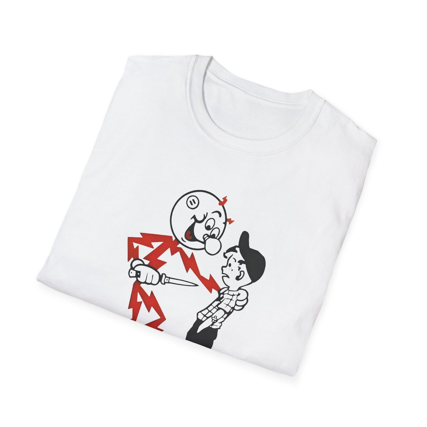 reddy kilowatt remember kids electricity will kill you vintage logo reproduction tshirt