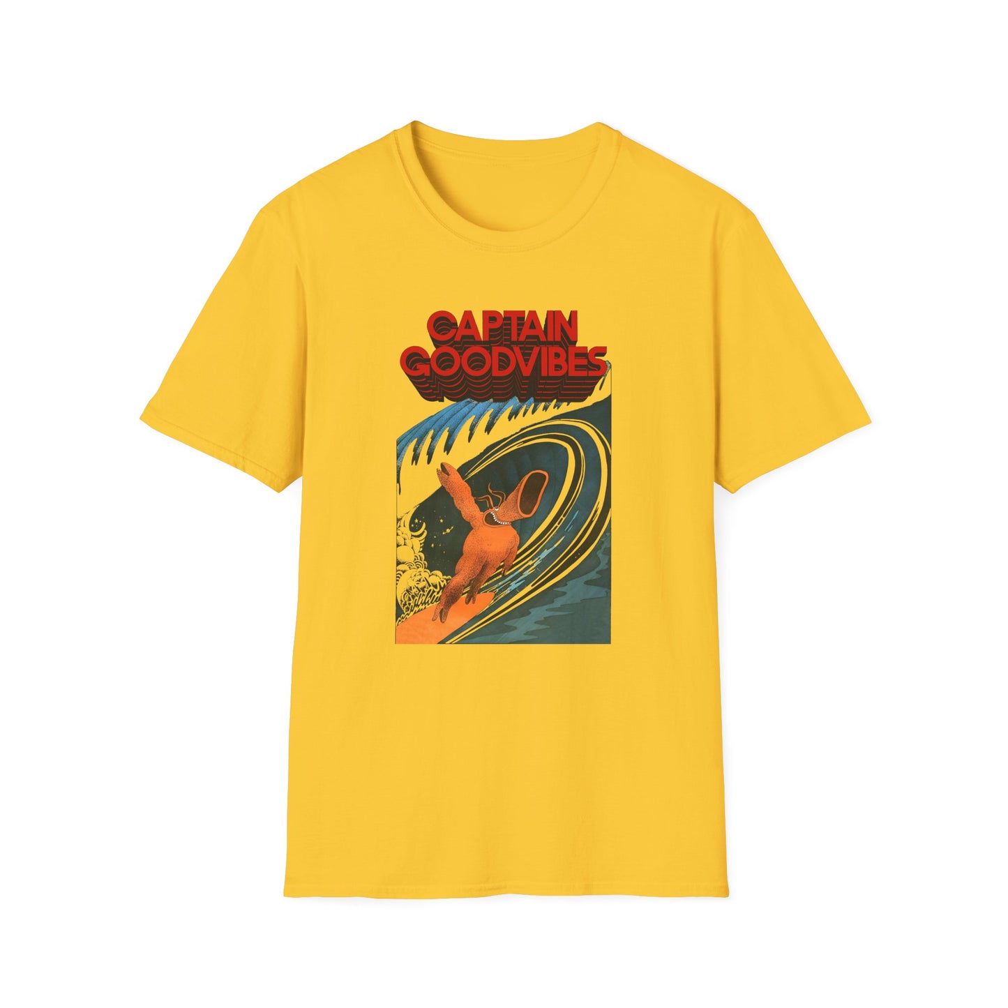 1975 underground australian surf comic illustration by tony edwards re colourized reproduction tshirt