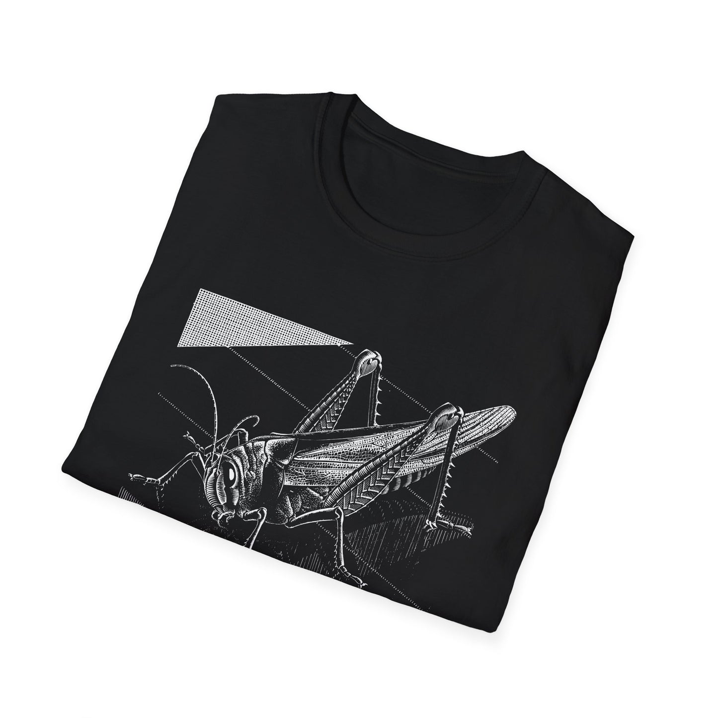 1935 m.c escher grasshopper wood engraving dark tshirt