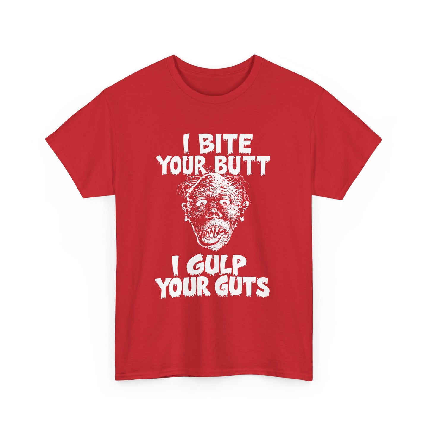 1990 vol 2 issue of gore shriek i bite your butt i gulp your guts comic tshirt