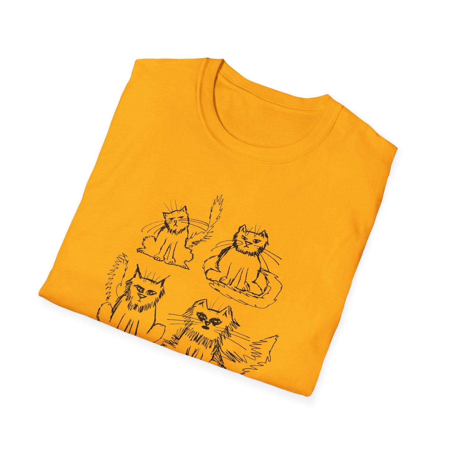 original drawing another six cats tshirt