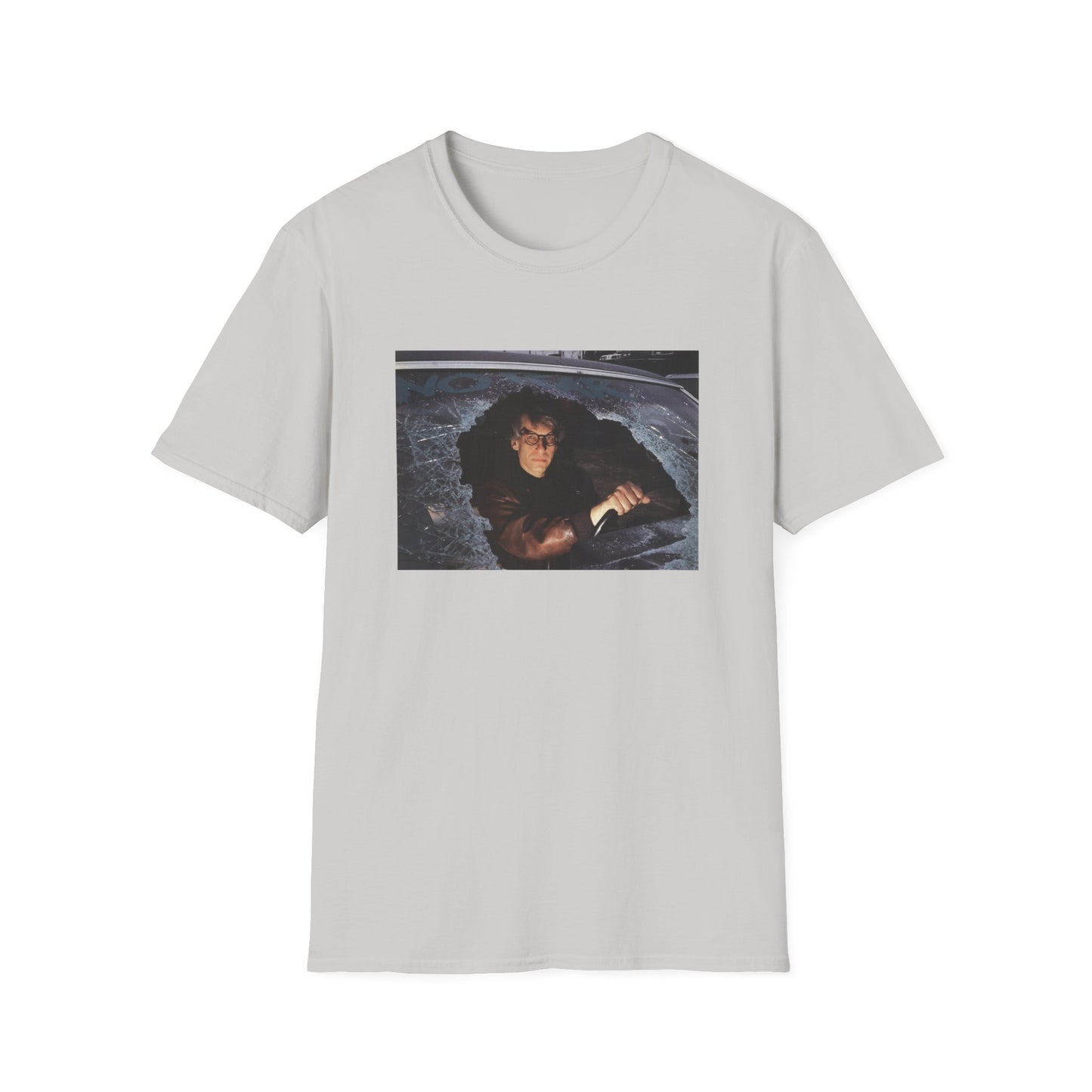 david cronenberg in a car window says no fear tshirt