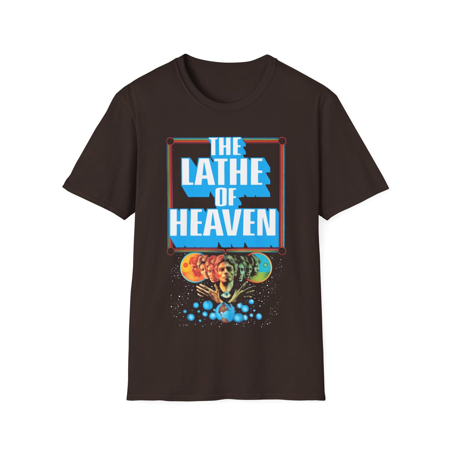 1971 ursula k le guin sci fi novel lathe of heaven book cover tshirt