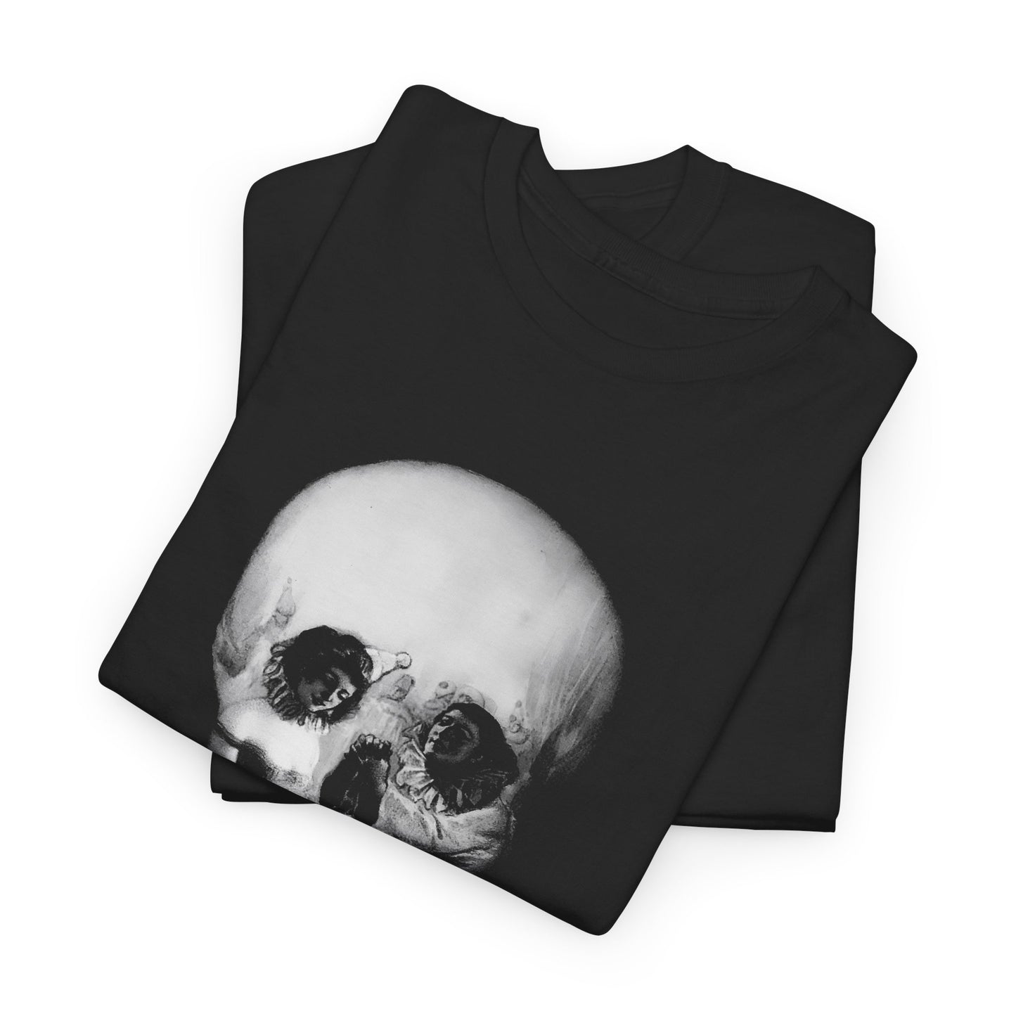 1920 l'amour de pierrot gothic skull reproduction tshirt