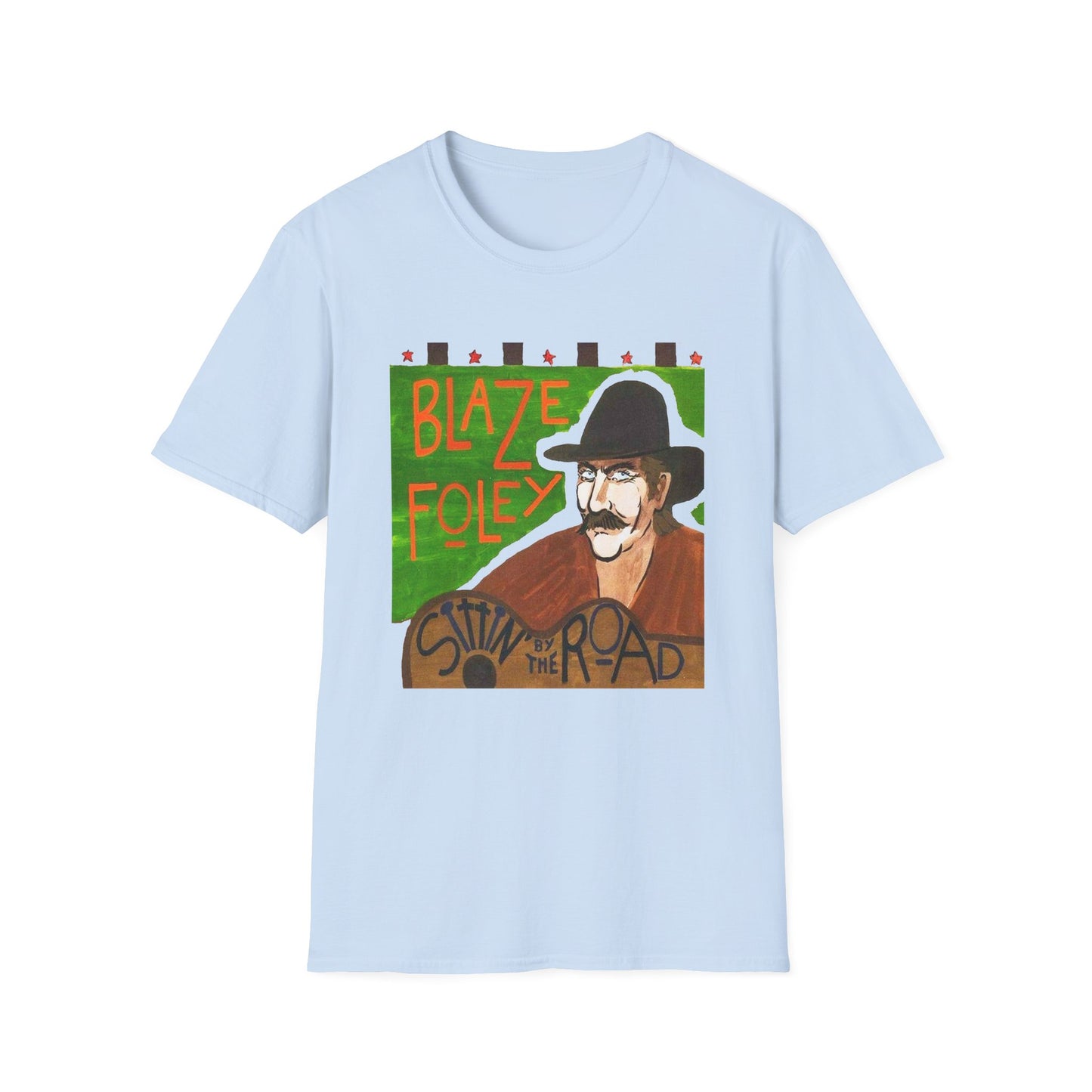 blaze foley sittin' by the road album stretched graphic tshirt