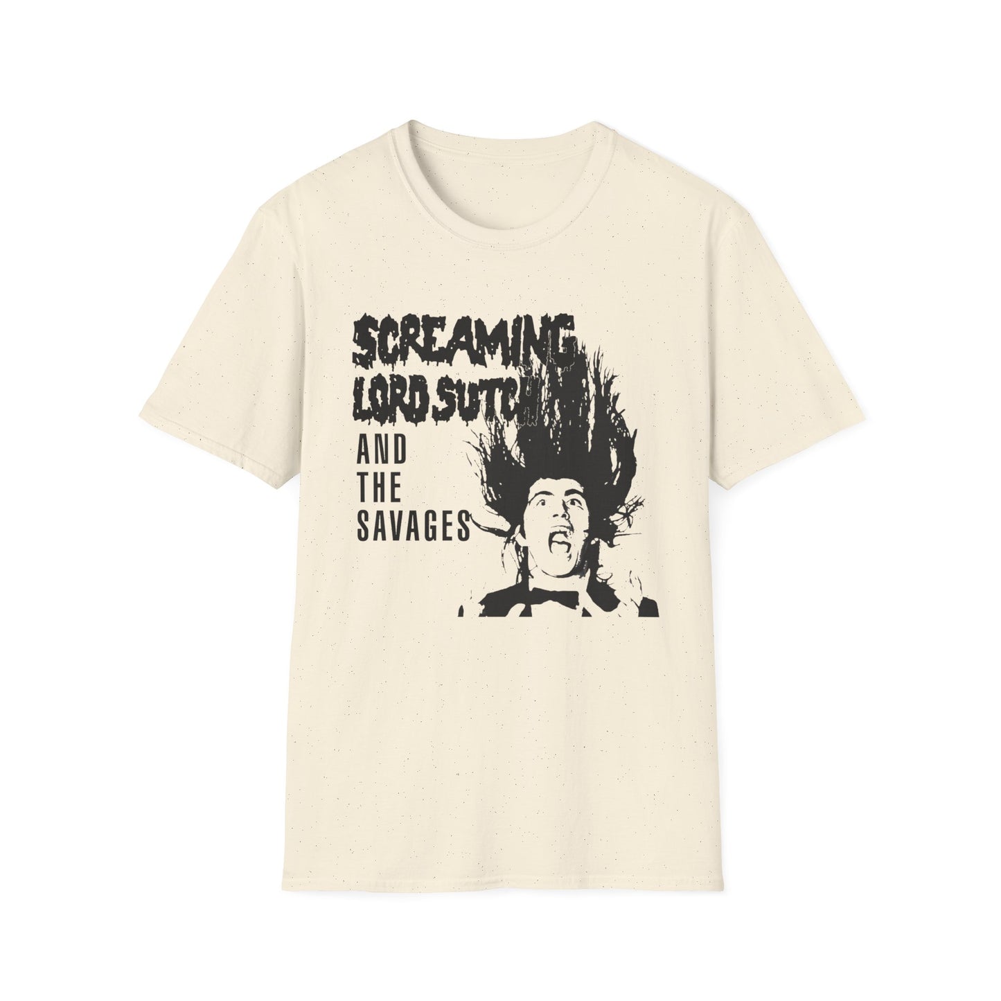 screaming lord sutch and the savages custom rock and roll tshirt