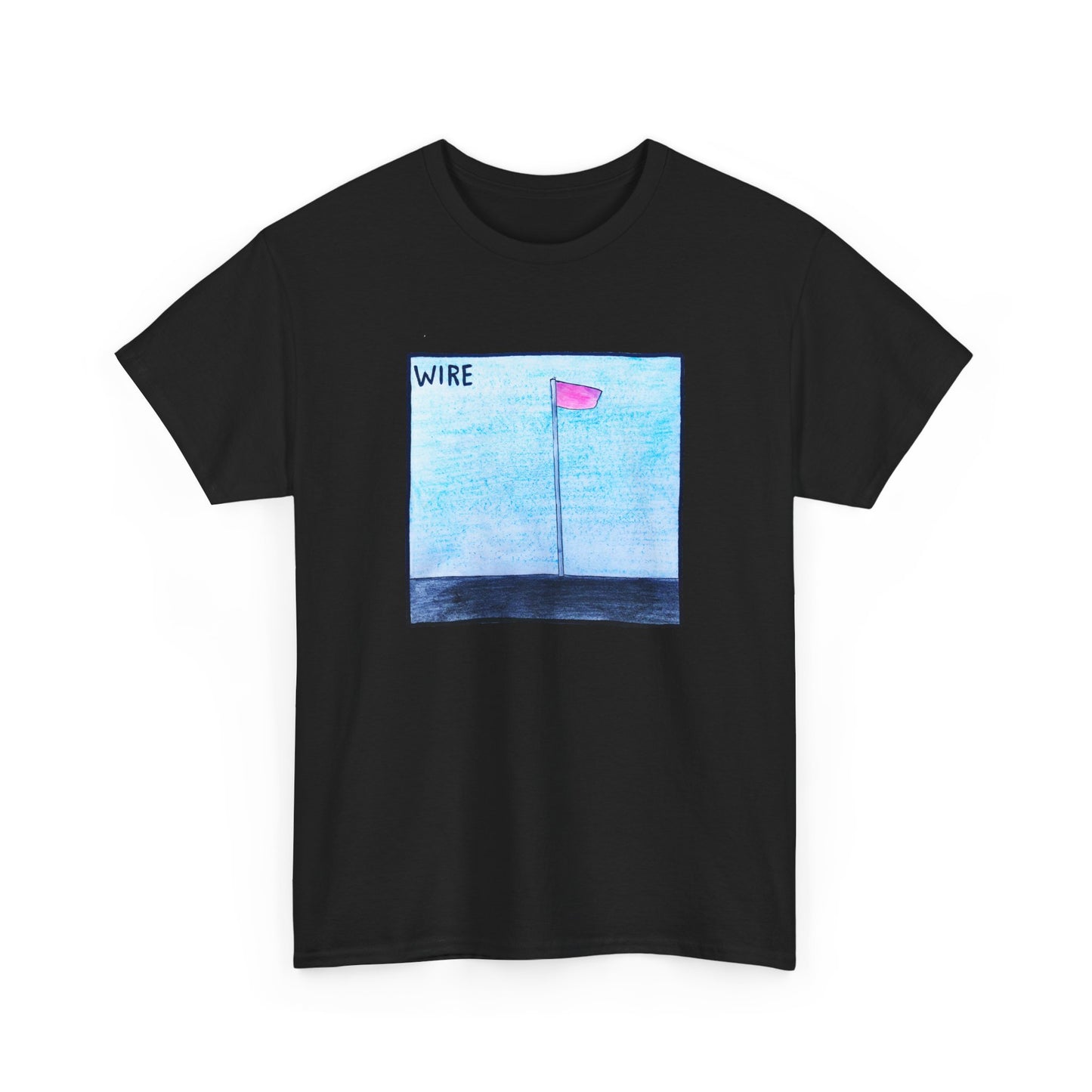 wire 1977 pink flag album cover homemade fan art tshirt