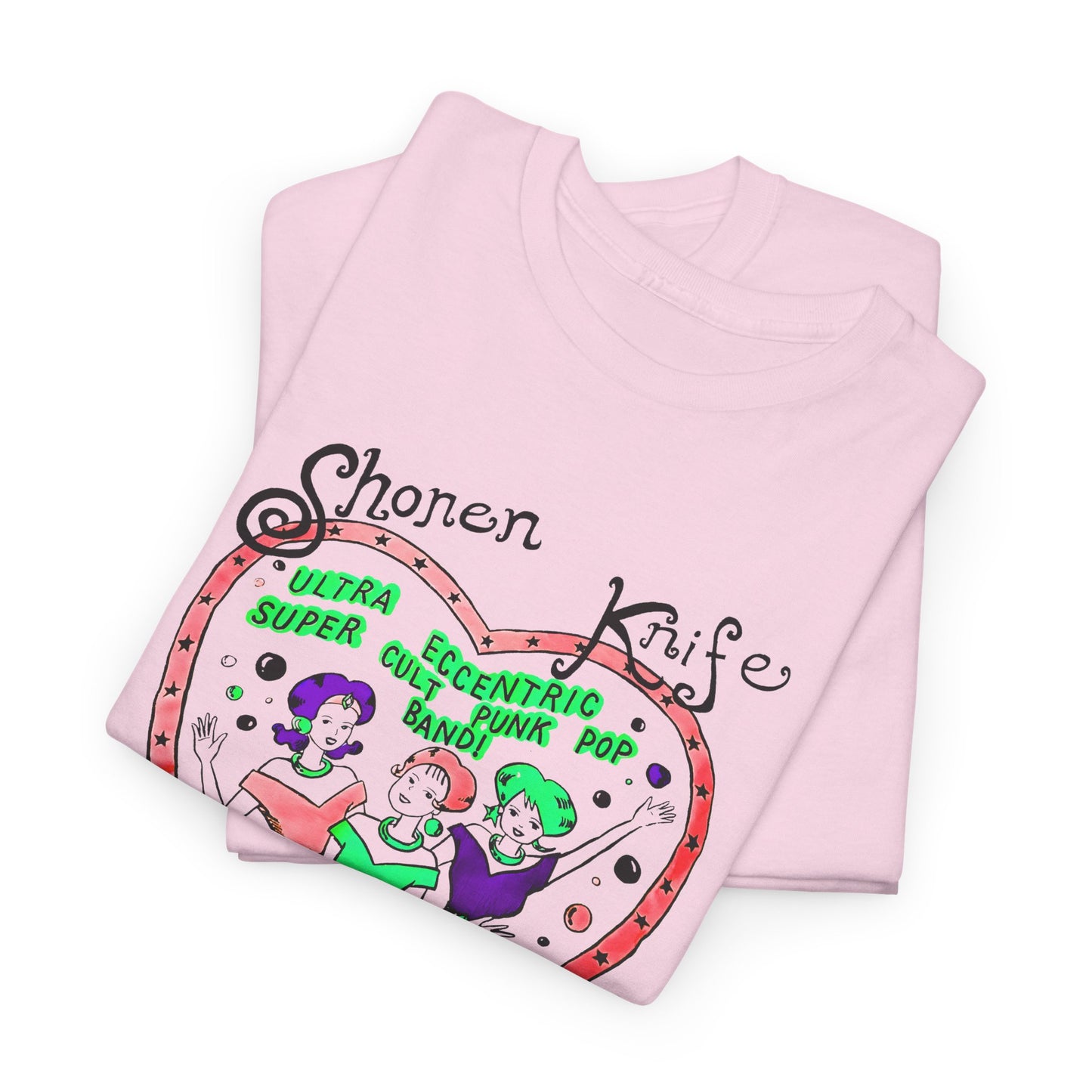 1990s vintage shonen knife reproduction edit tshirt